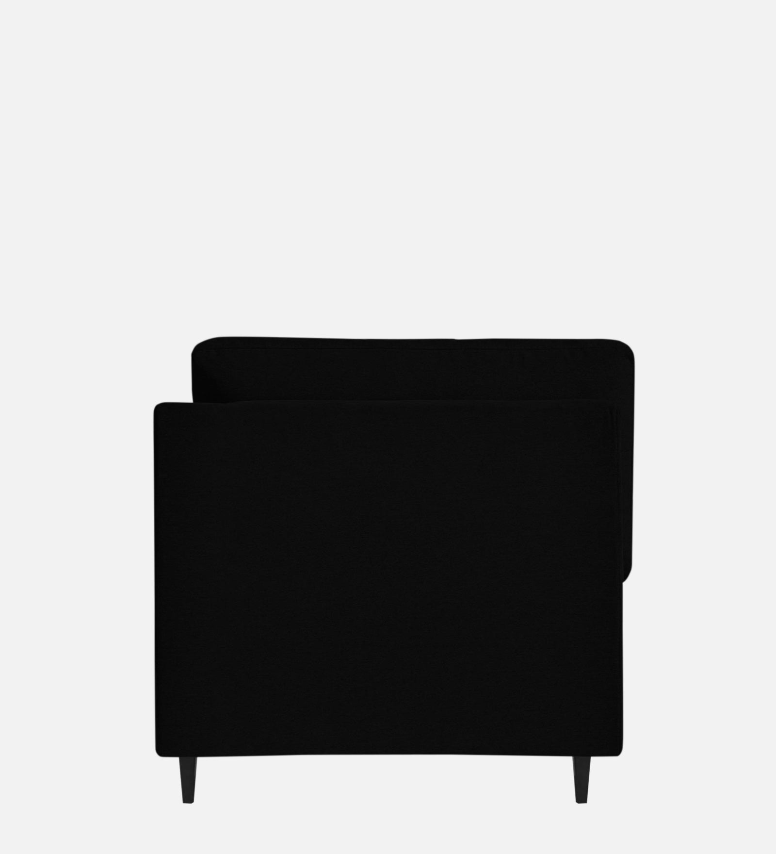 Jonze Velvet LHS Chaise Lounger In Adam Black Colour - Febonic Living