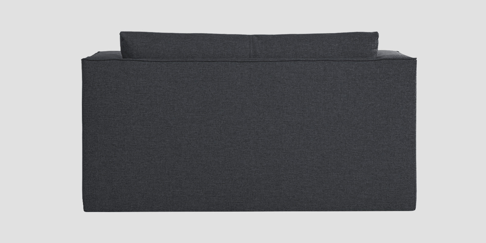 Kenia Fabric 2 Seater Foldable Sofa Cum Bed In Charcoal Grey Colour - Febonic Living