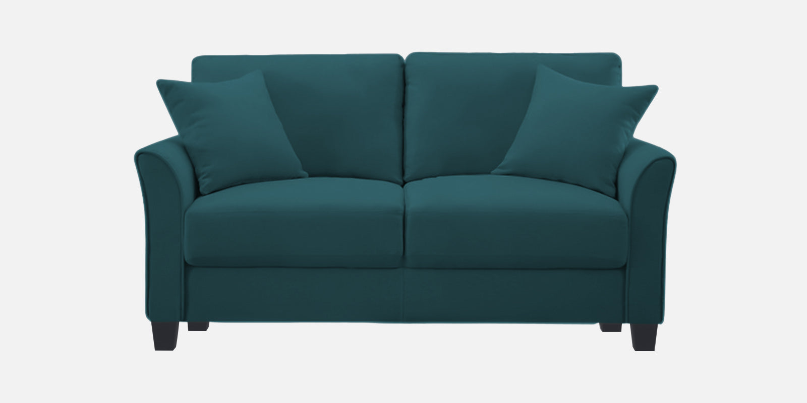 Daroo Velvet 2 Seater Sofa In Arabian Green Colour - Febonic Living
