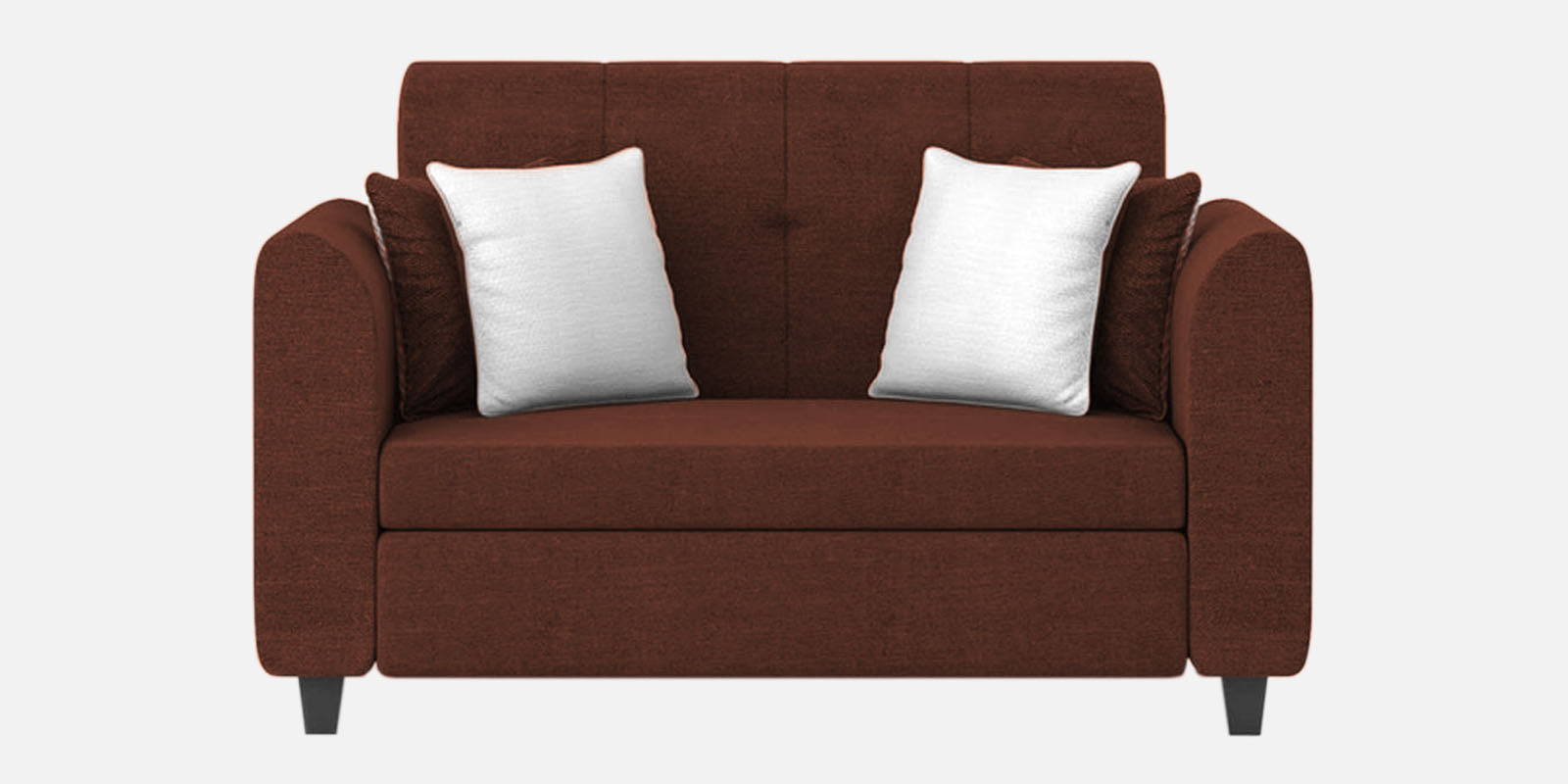 Denmark Fabric 2 Seater Sofa In Coffee Brown Colour - Febonic Living