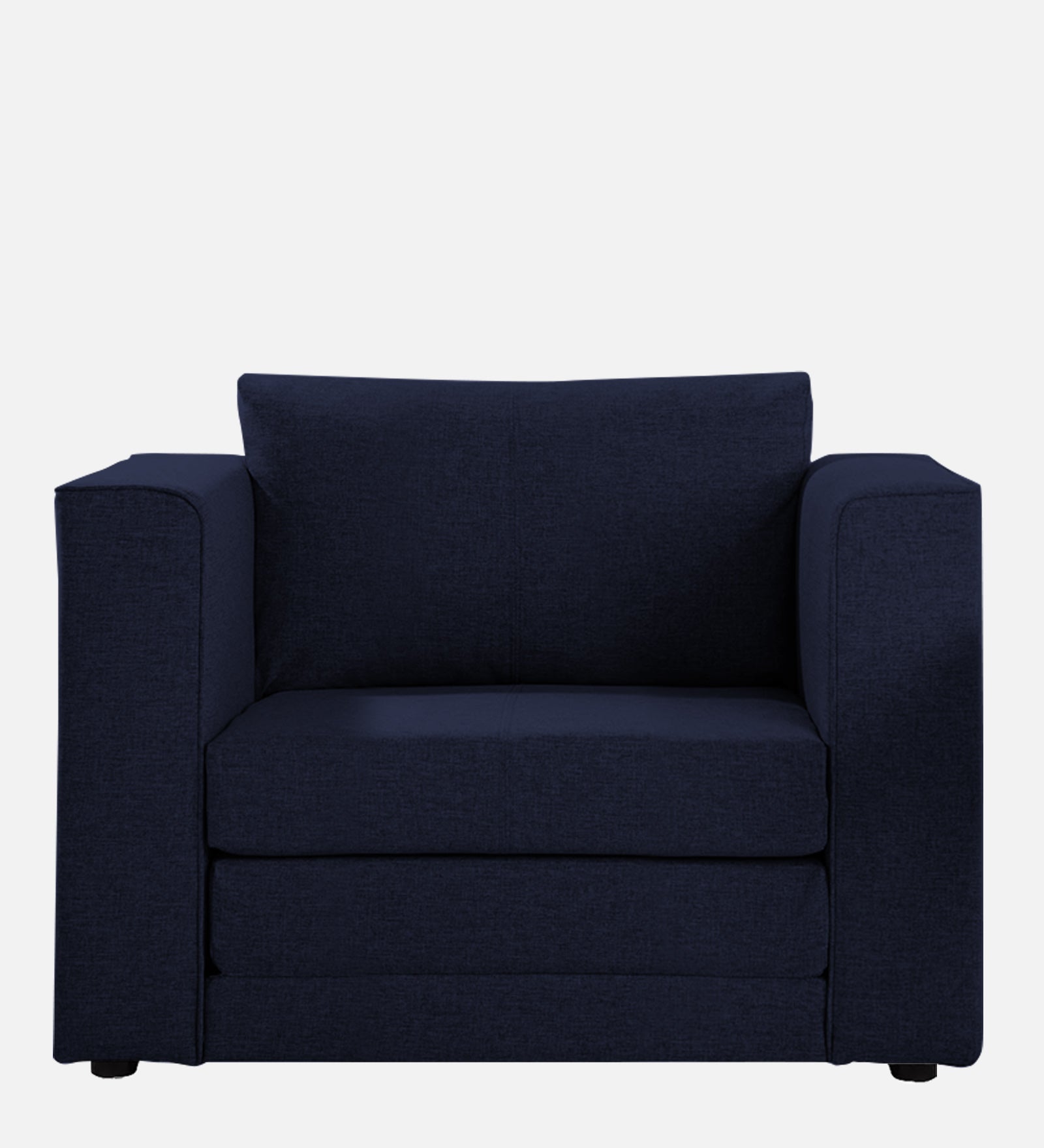 Kenia Fabric 1 Seater Foldable Sofa Cum Bed In Royal Blue Colour - Febonic Living