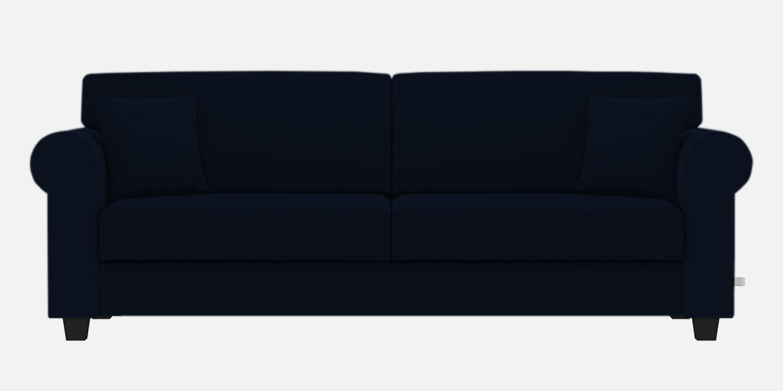Numonk Velvet 3 Seater Sofa In Dark Blue Colour - Febonic Living