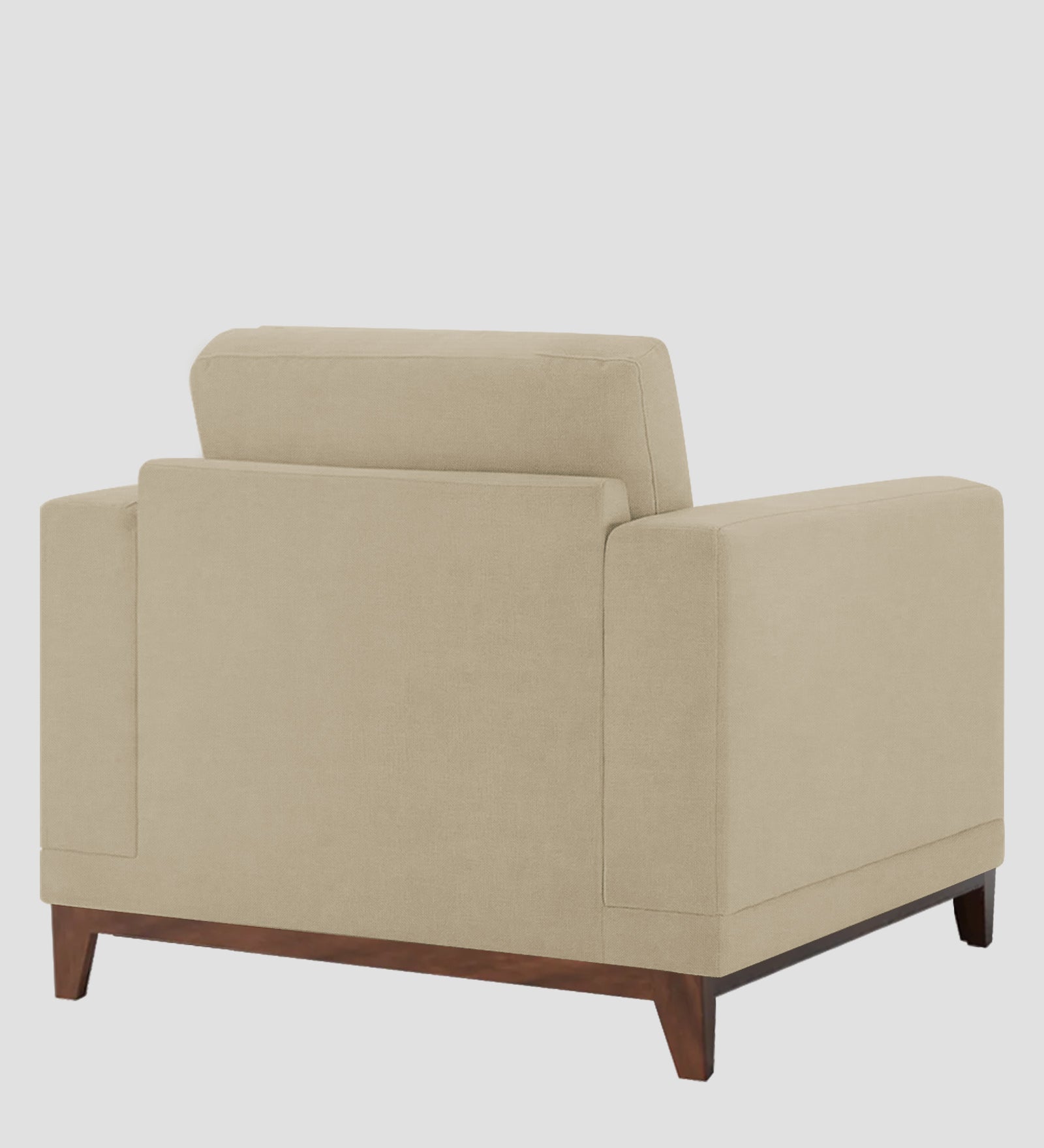 Esha Fabric 1 Seater Sofa In Honey Beige Colour - Febonic Living
