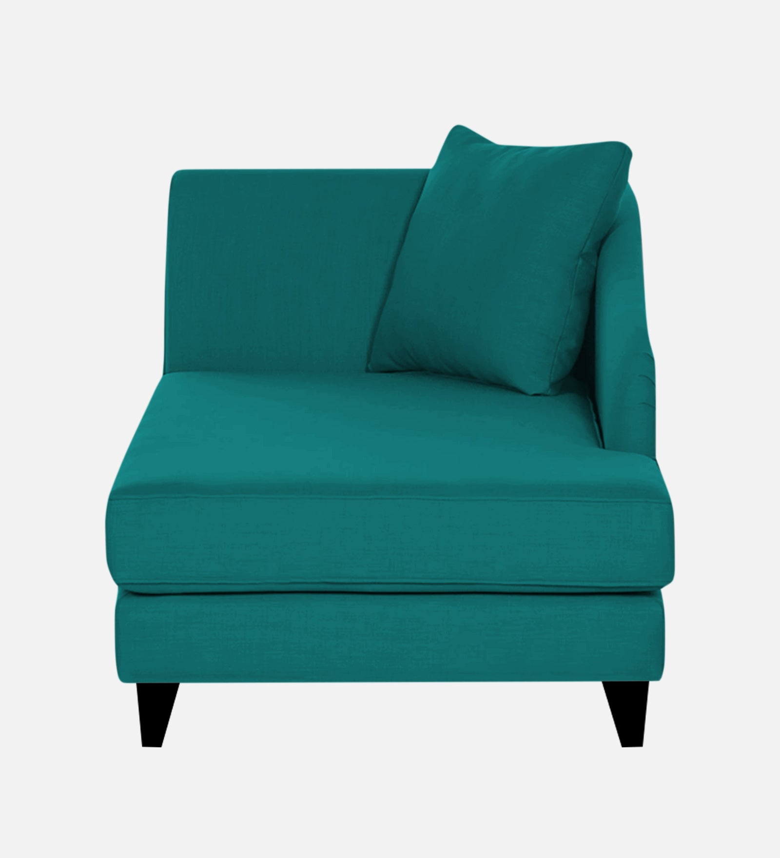 Louis Fabric LHS Chaise Lounger In Sea Green Colour - Febonic Living