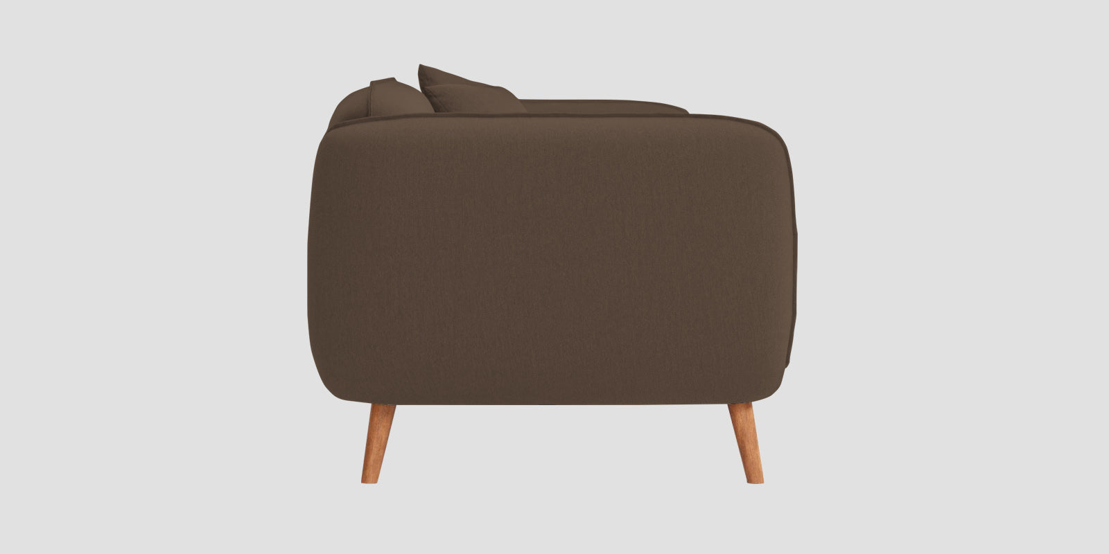 Zia Fabric 3 Seater Sofa In Rosy Brown Colour