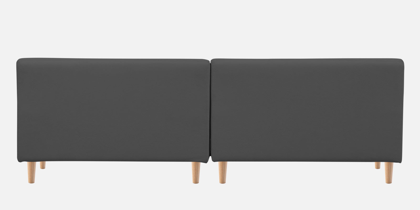 Woody Fabric RHS Sectional Sofa (3+Lounger) In Pure Grey Colour - Febonic Living