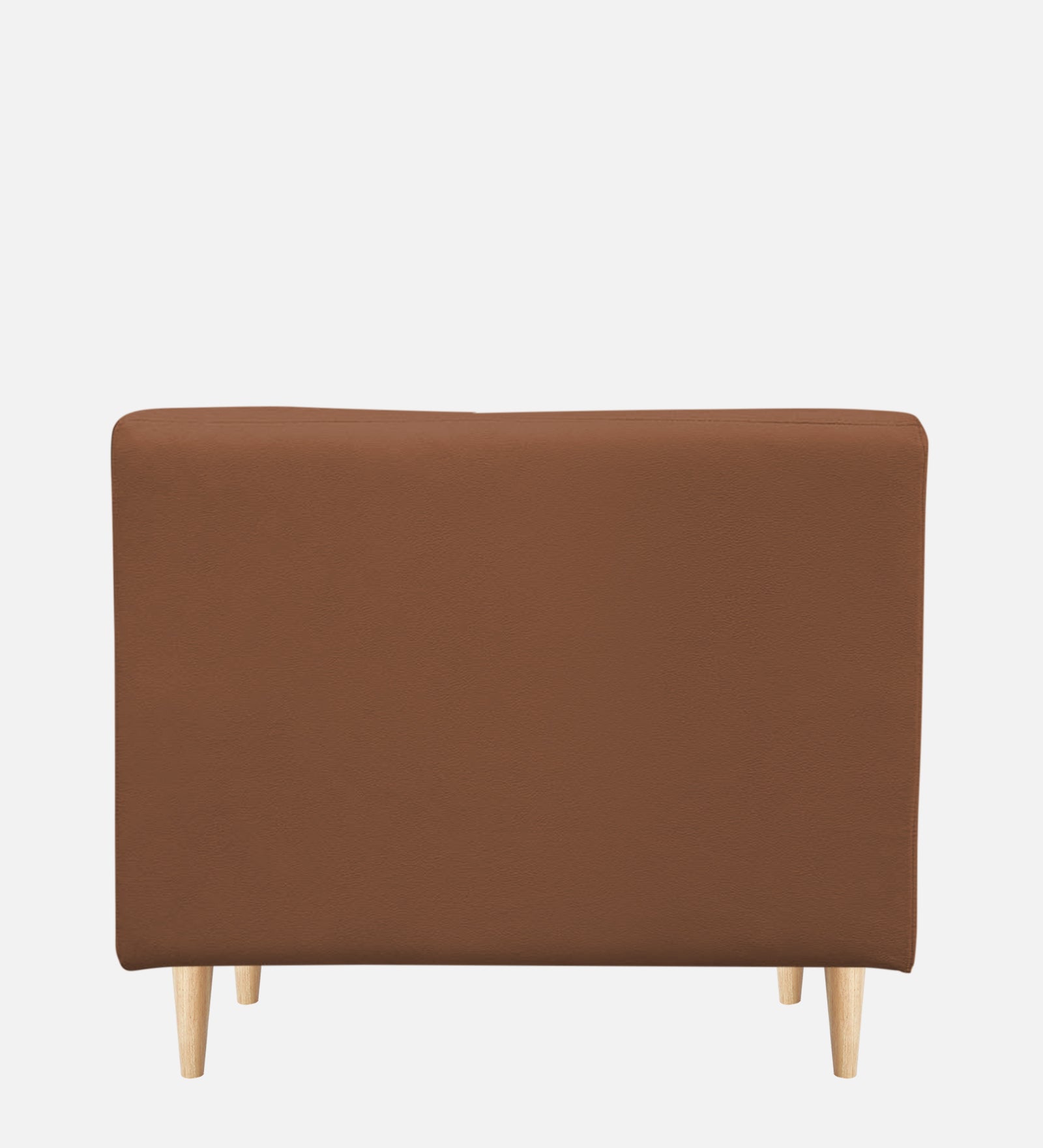 Woody Fabric 1 Seater Sofa in Caramel Beige Colour