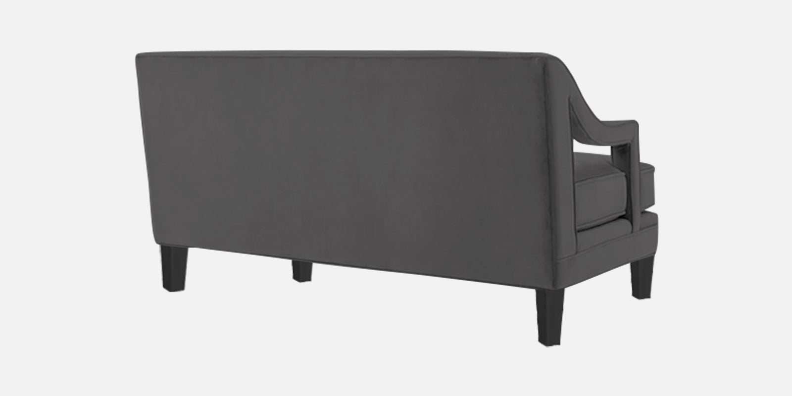 Daffy Velvet 2 Seater Sofa In Davy Grey Colour - Febonic Living