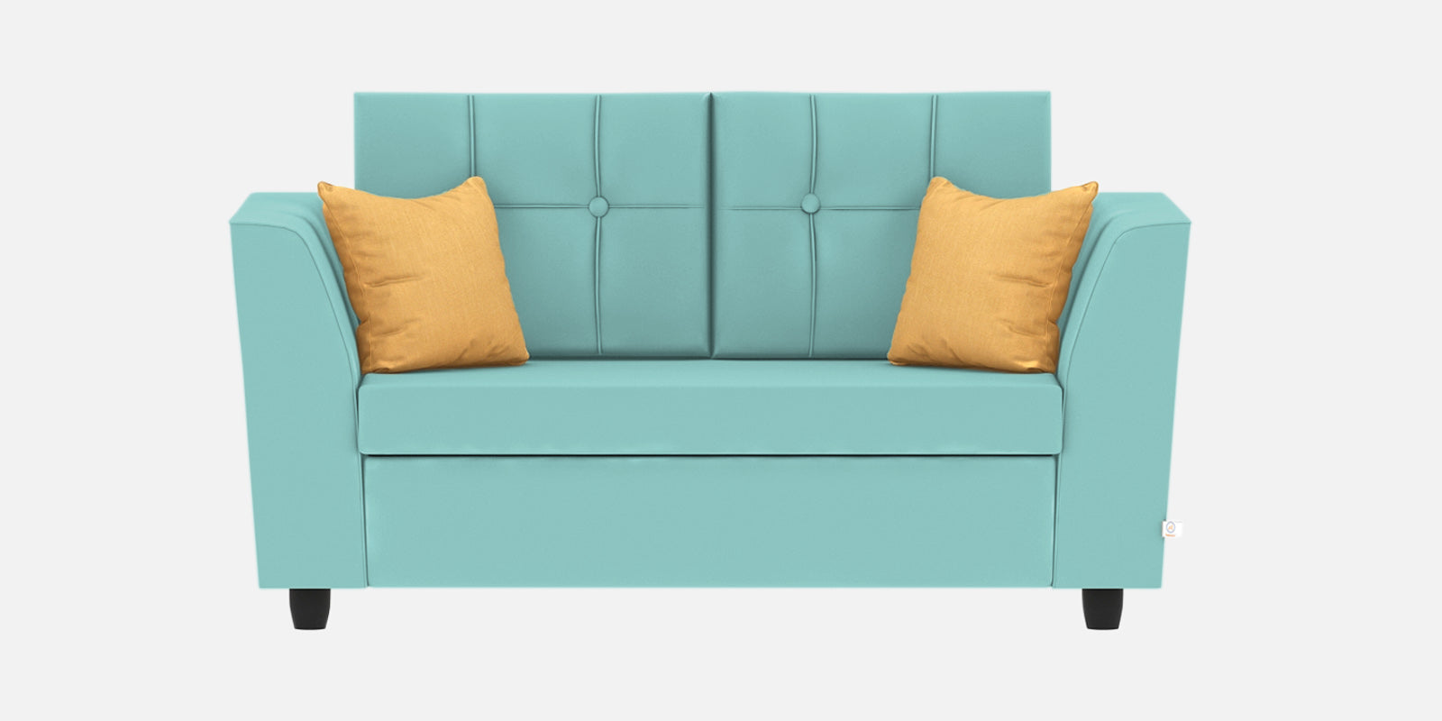 Nestin Velvet 2 Seater Sofa In Barmunda Aqua Colour - Febonic Living