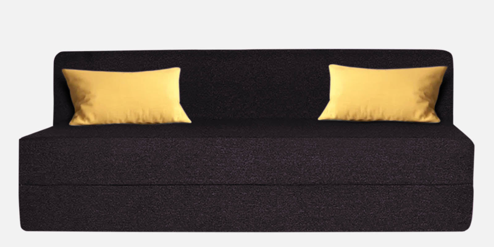 Fleepy Fabric 3 Seater Futon Sofa Cum Bed in Cara Brown Colour