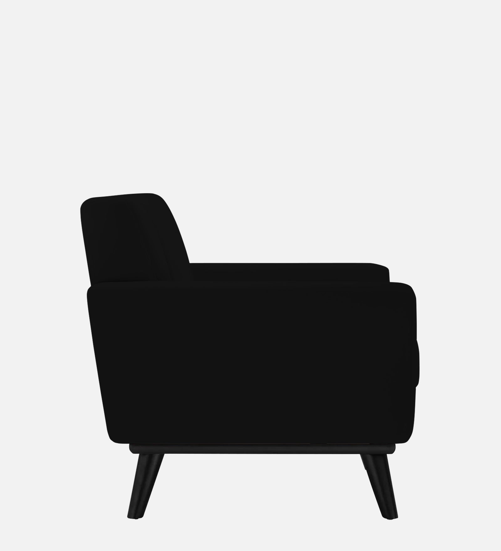 Tucker Velvet 1 Seater Sofa In Adam Black Colour - Febonic Living