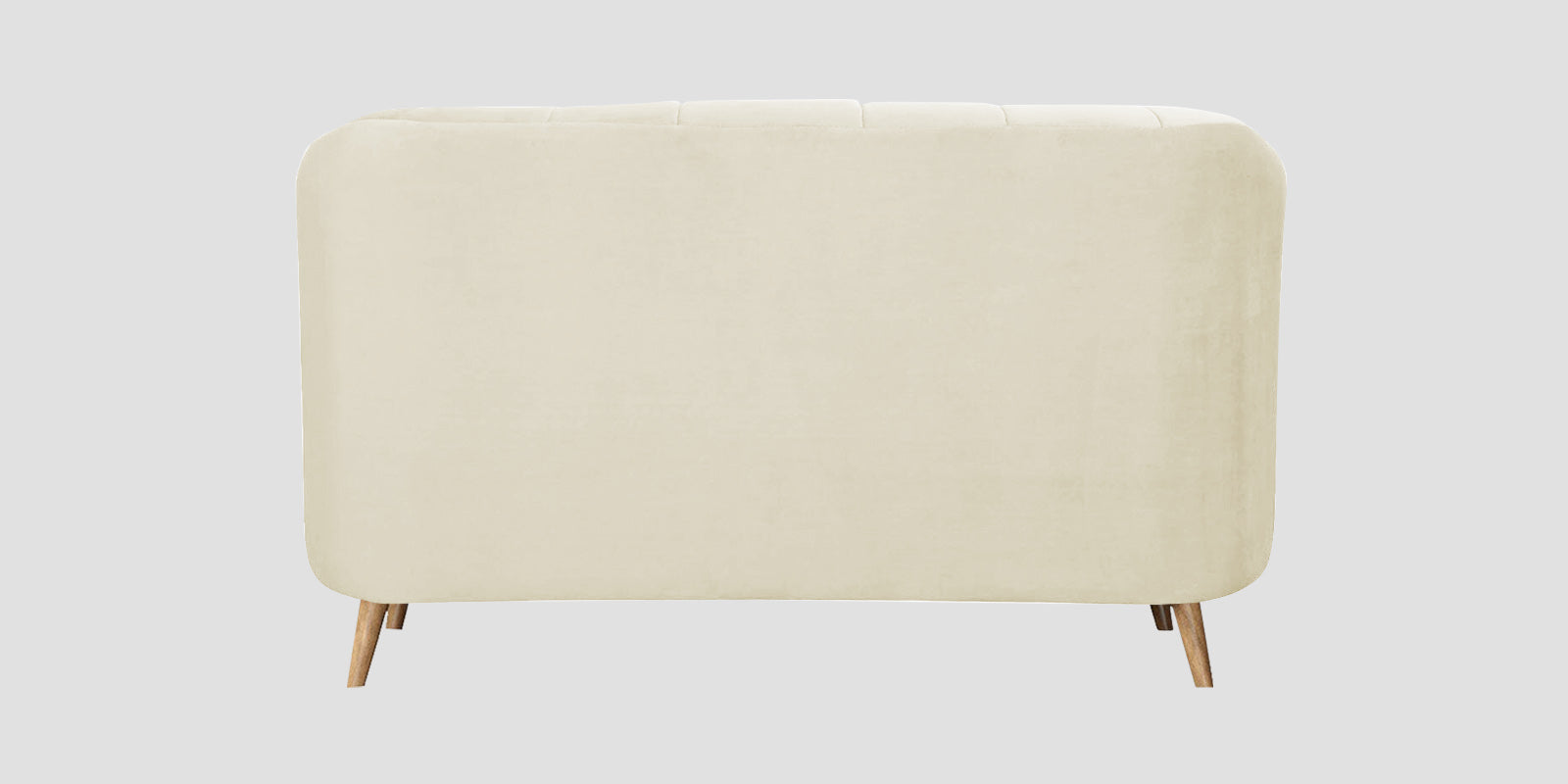 Kaylee Velvet 2 Seater Sofa In Warm White Colour - Febonic Living