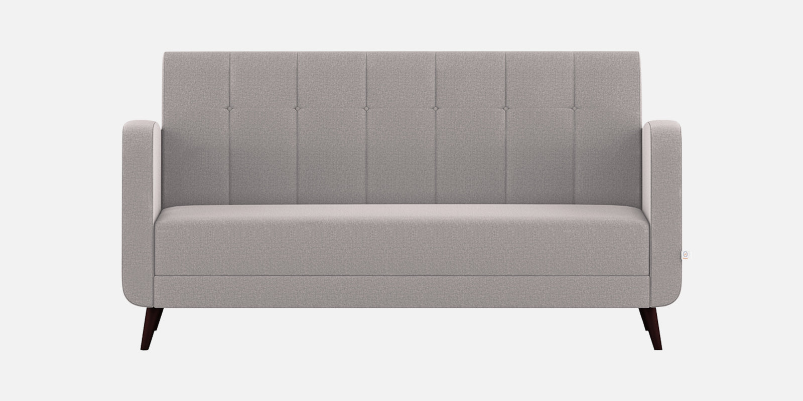 Wiki Velvet 3 Seater Sofa In Pearl Grey Colour - Febonic Living