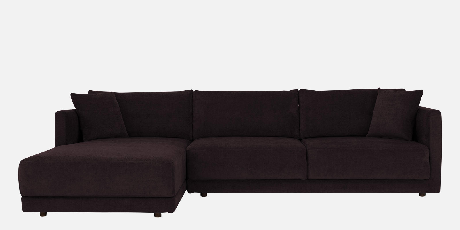 Northern Fabric RHS Sectional Sofa (3+Lounger) In Cara Brown Colour - Febonic Living