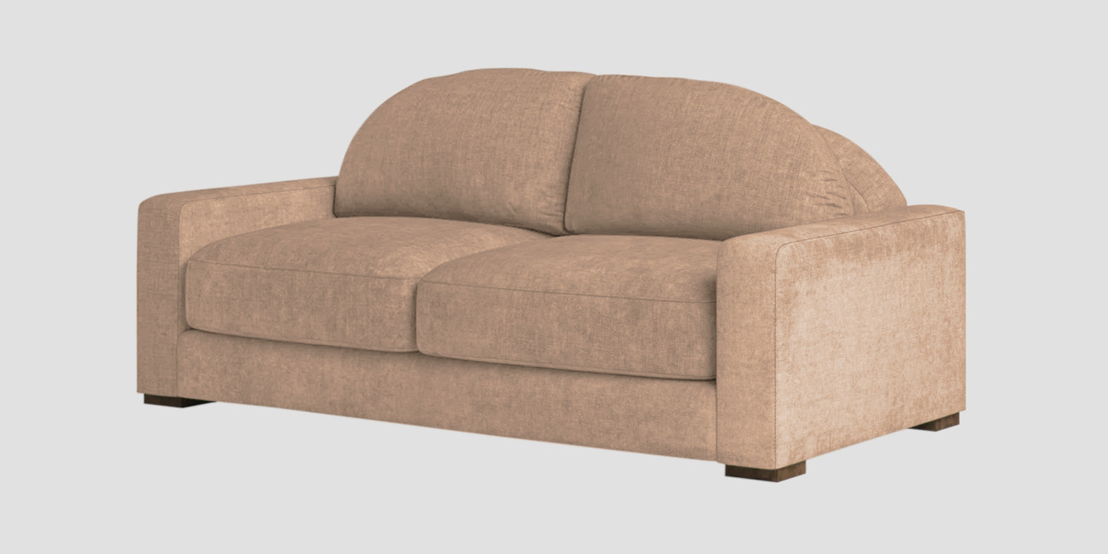 Dara Fabric 2 Seater Sofa In Cookie Beige Colour - Febonic Living