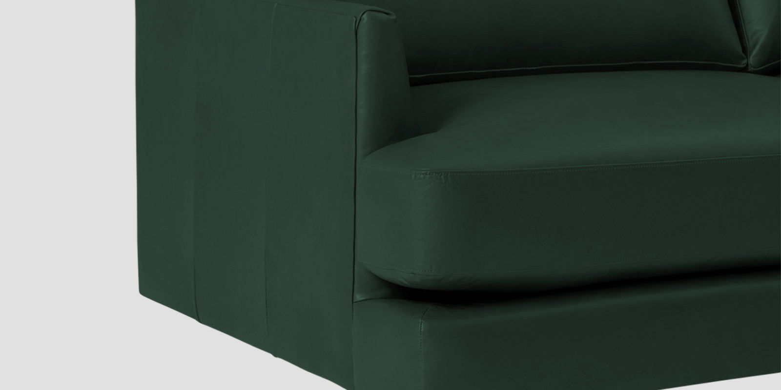 Sterio Leatherette 2 Seater Sofa In Basil Green Colour - Febonic Living