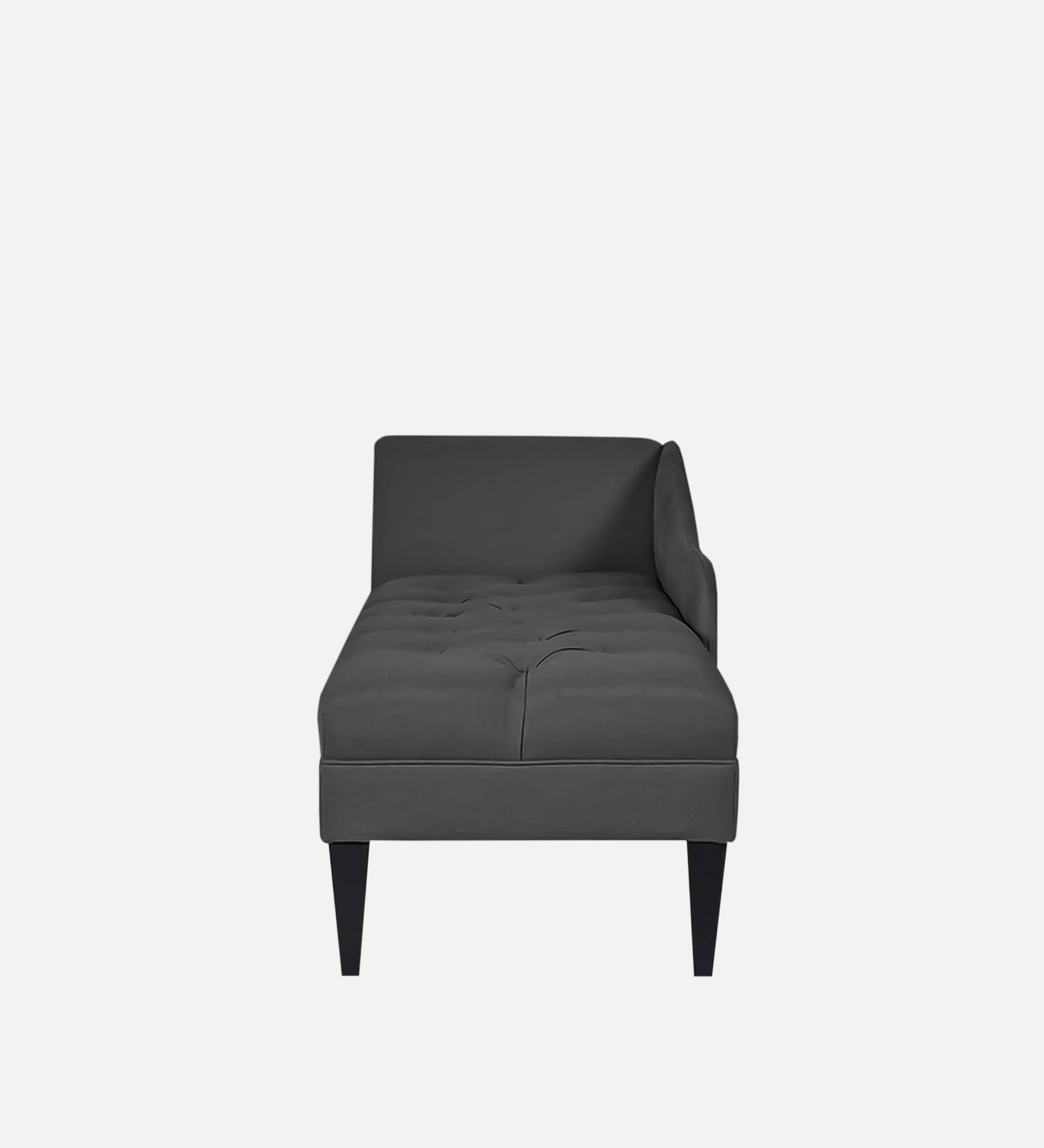Adria Fabric RHS Chaise Lounger In Charcoal Grey Colour - Febonic Living