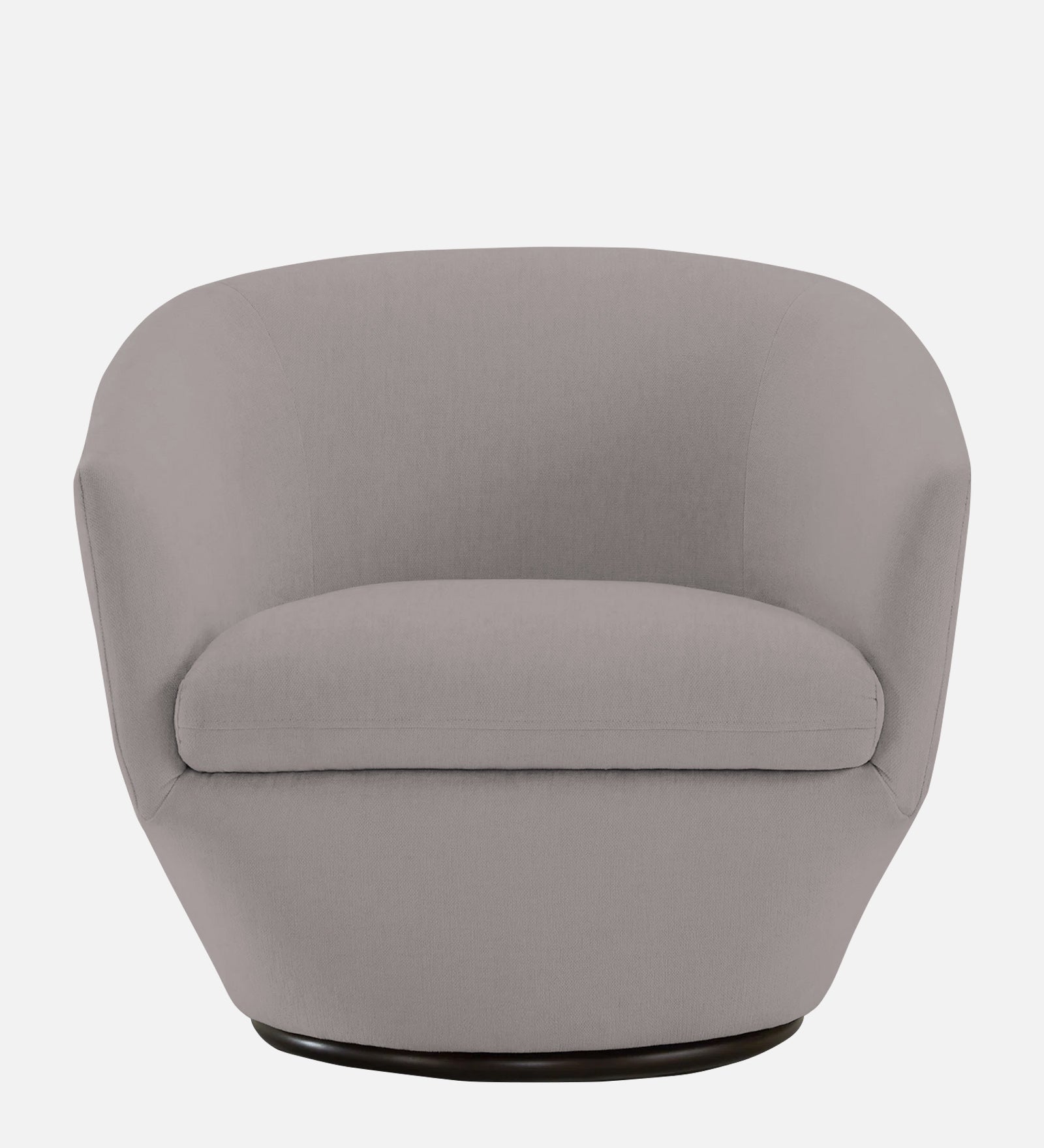 Haddie Velvet Swivel Chair In Pearl Grey Colour - Febonic Living