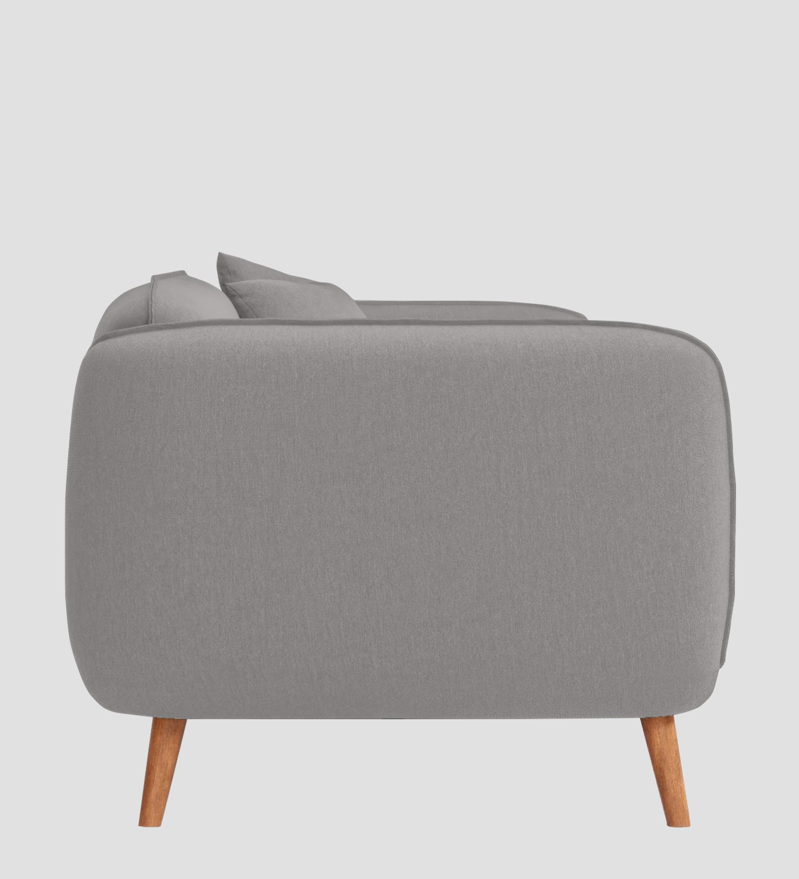 Zia Fabric 1 Seater Sofa In Silver Grey Colour - Febonic Living