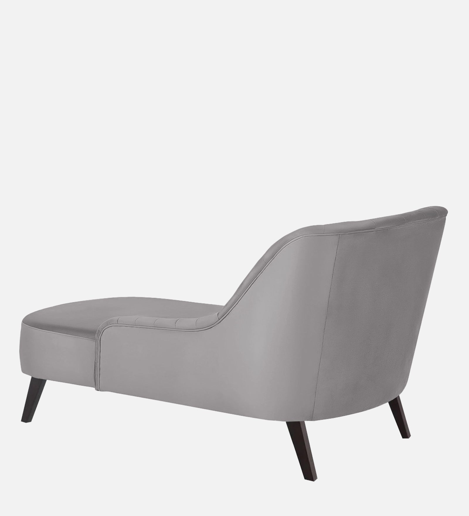 Flora Velvet LHS Chaise Lounger In Concrete Grey Colour - Febonic Living