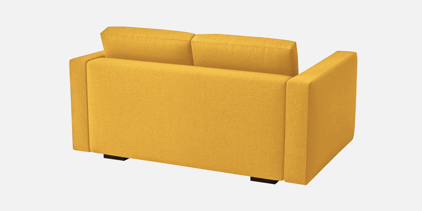 Messy Fabric 2 Seater Sofa In Bold Yellow Colour - Febonic Living