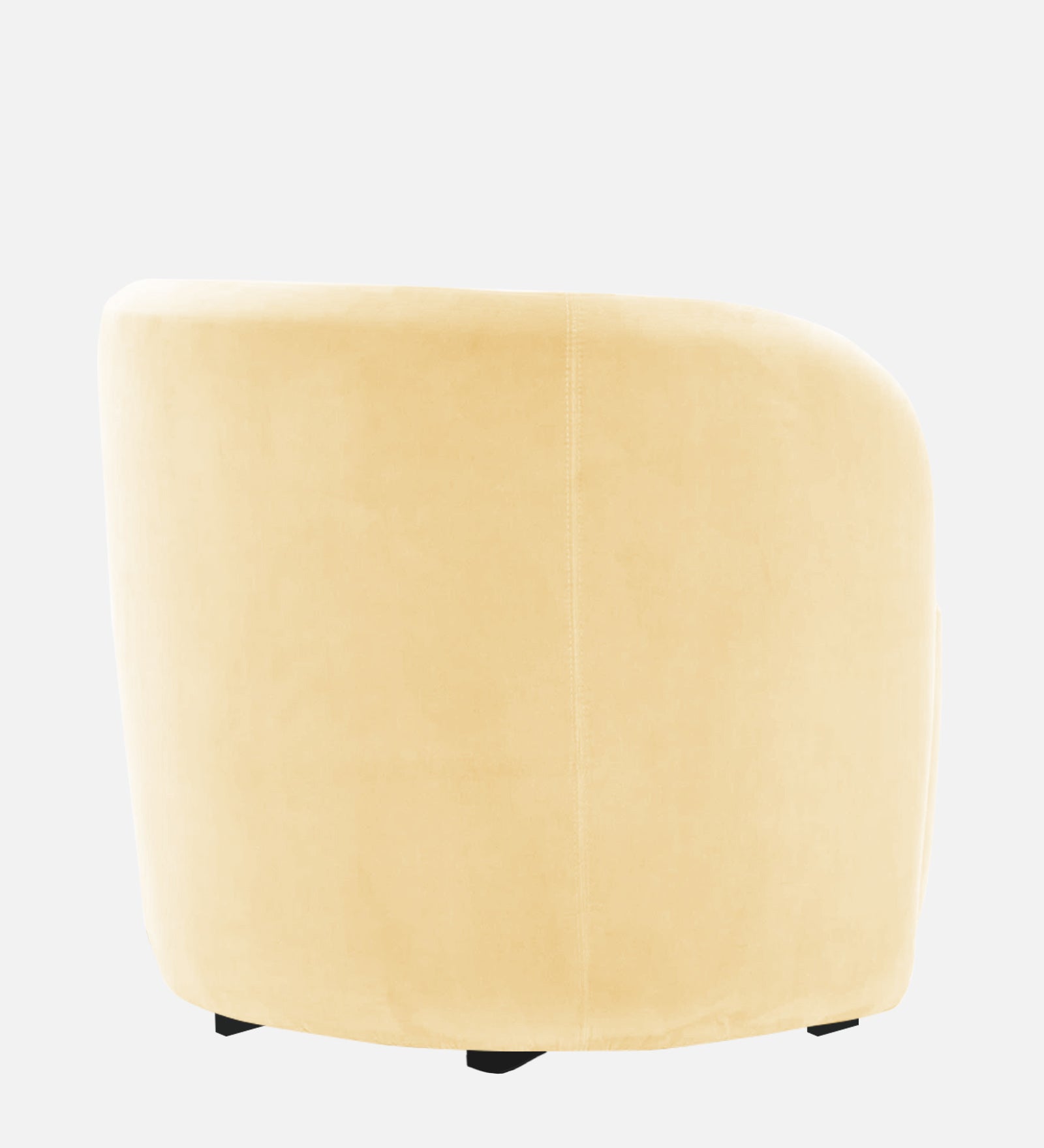 Lucky Velvet Wing Chair In Sandy Beige Colour - Febonic Living