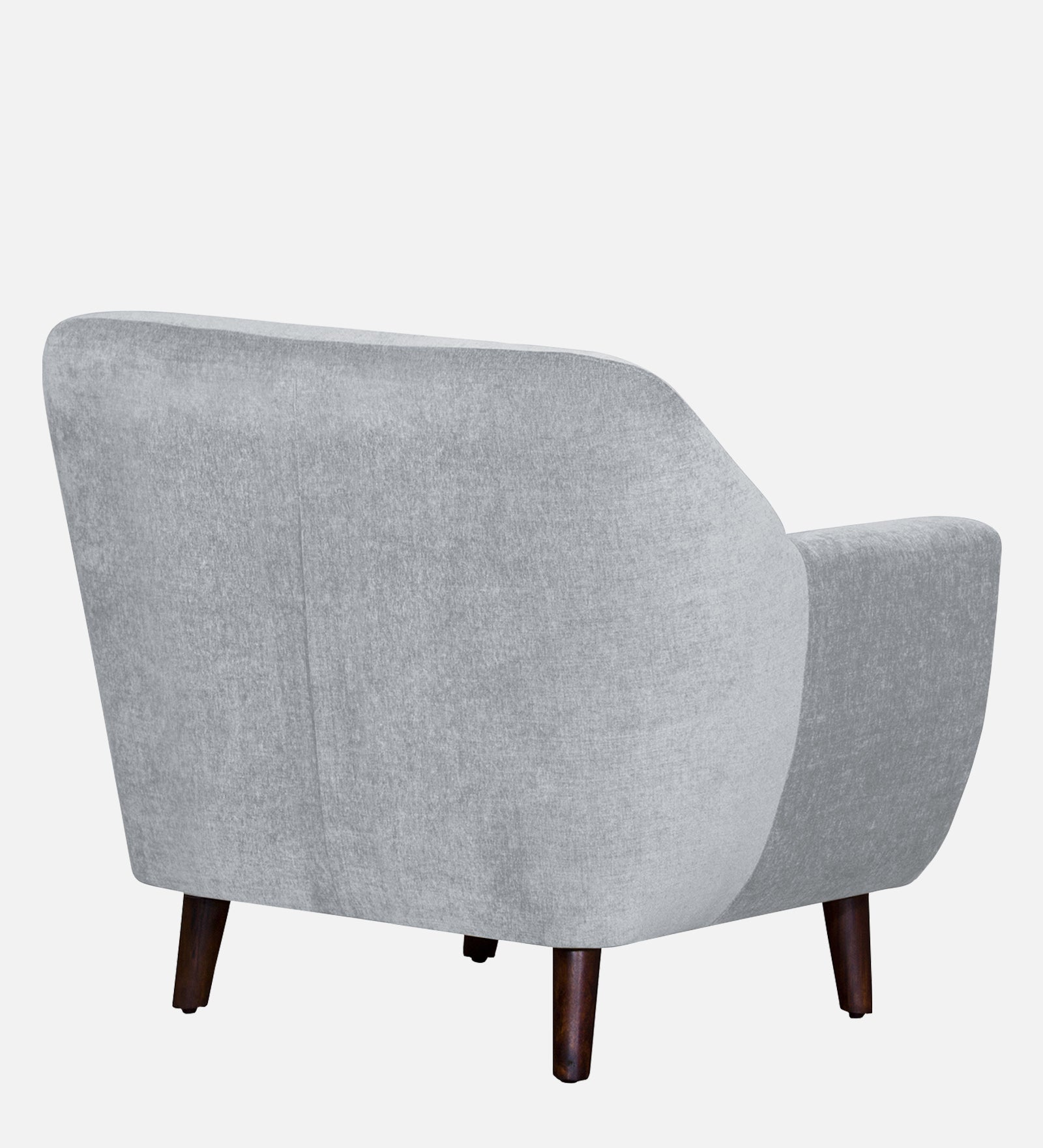 German Fabric 1 Seater Sofa In Coin Grey Colour - Febonic Living