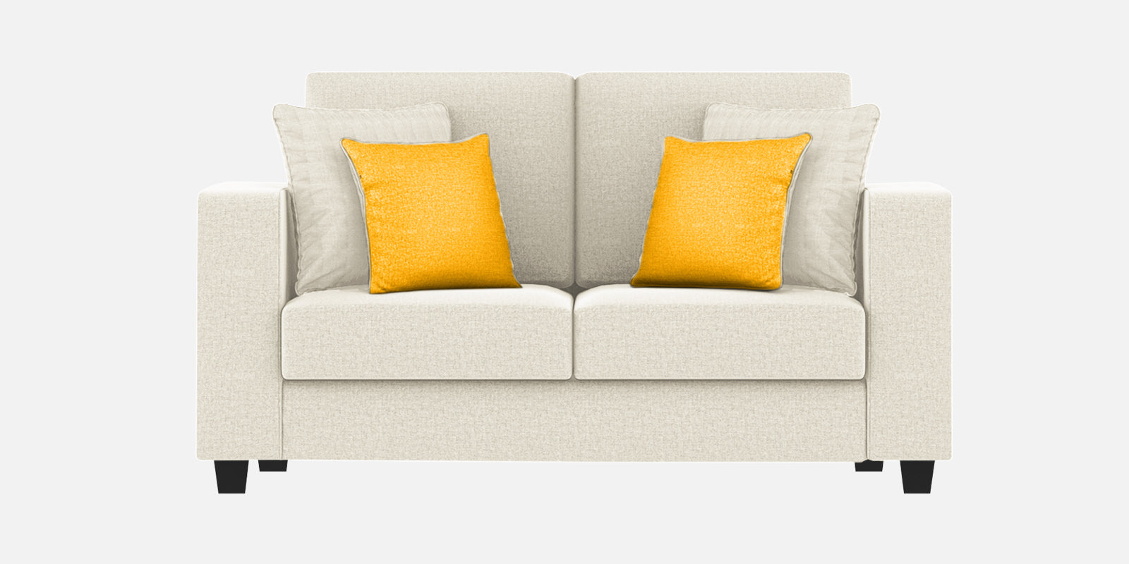 Nabi Fabric 2 Seater Sofa In Ivory cream Colour - Febonic Living