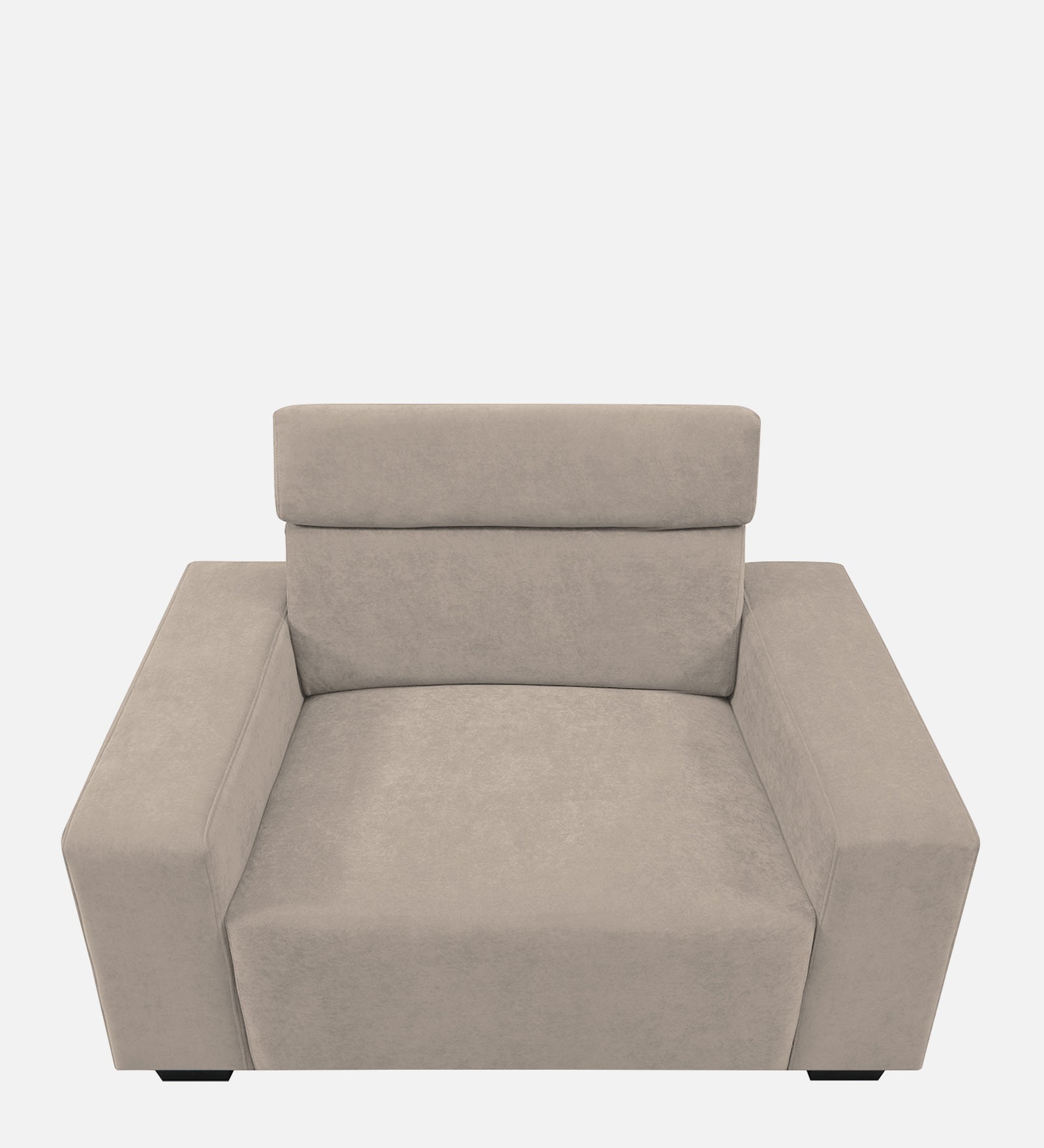 Hiro Fabric 1 Seater Sofa In Oat Beige Colour - Febonic Living