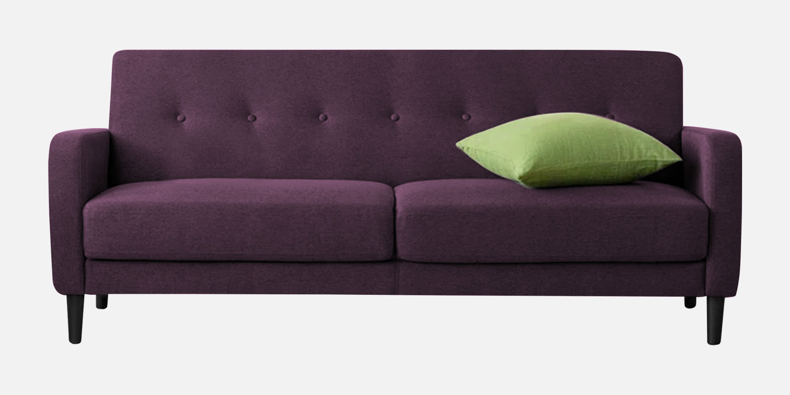 Marq Fabric 3 Seater Sofa In Greek Purple Colour - Febonic Living