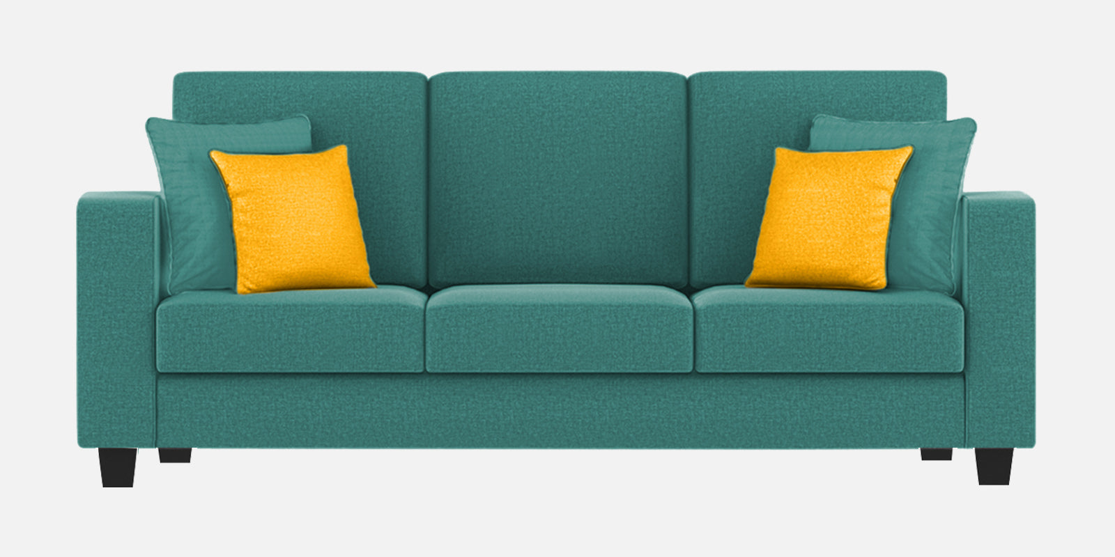 Nabi Fabric 3 Seater Sofa In Sea Green Colour - Febonic Living