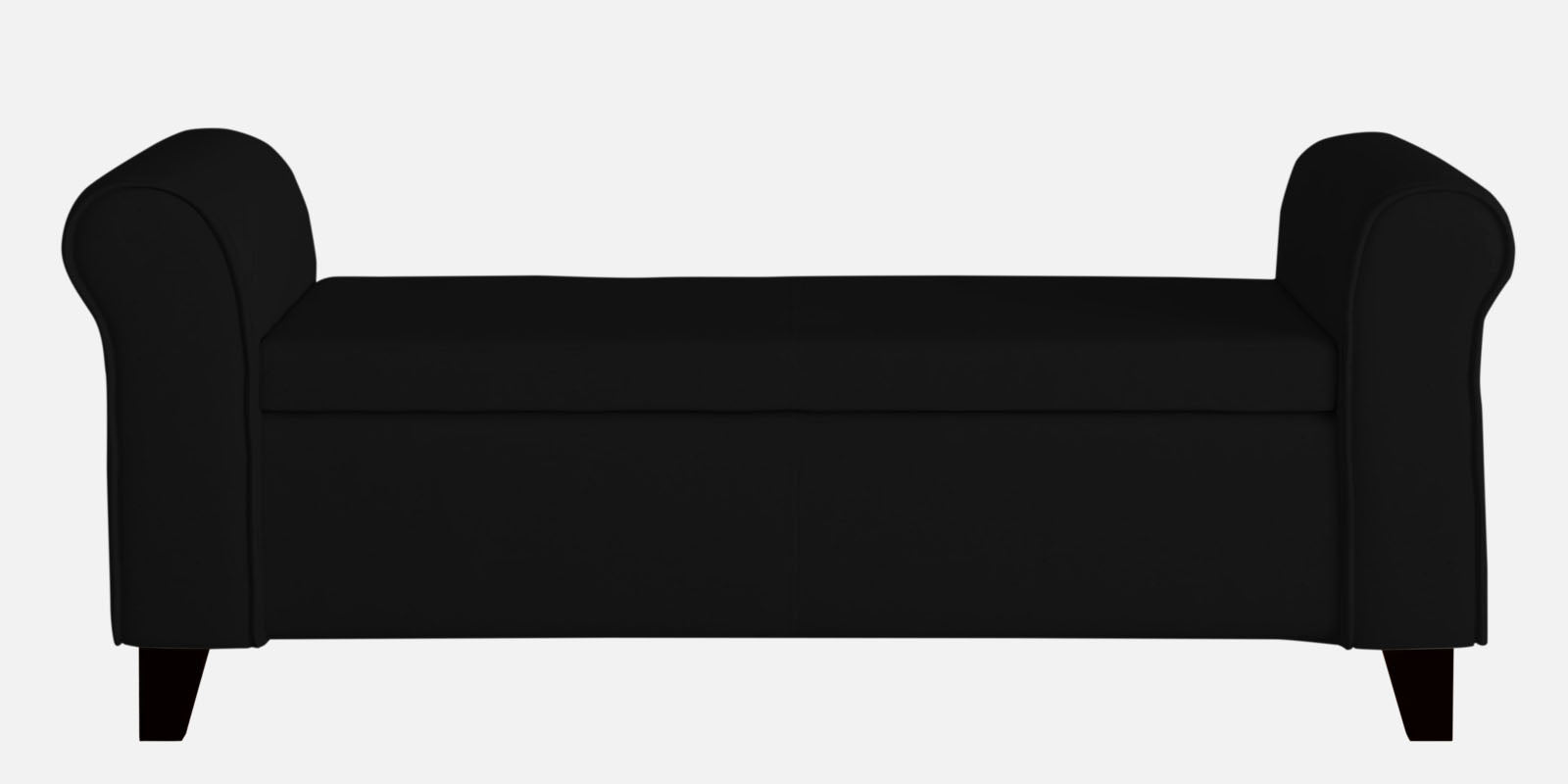 Molo Fabric 3 Seater Recamier In Zed Black Colour With Storage - Febonic Living