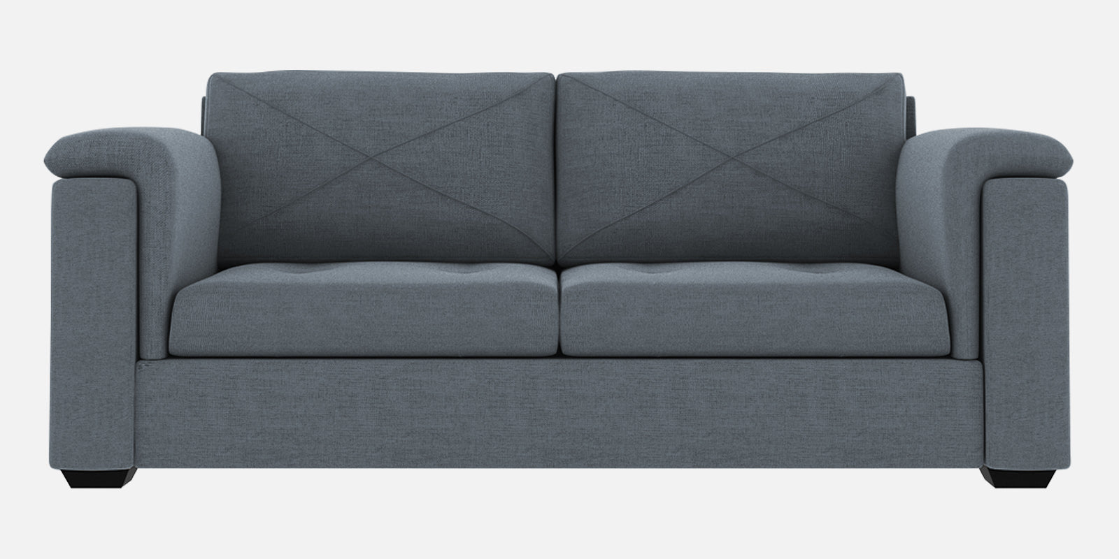 Andres Fabric 3 Seater Sofa In Indigo Blue Colour - Febonic Living