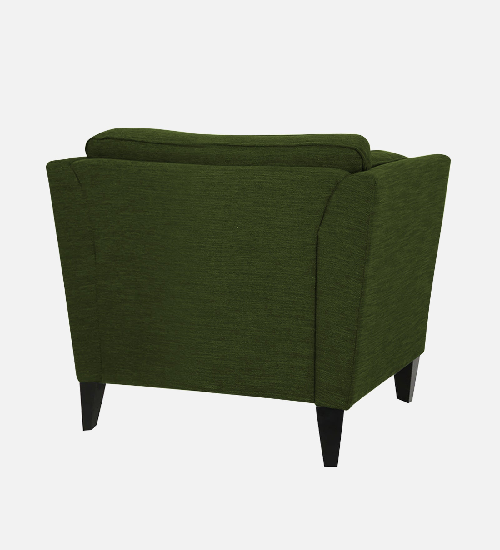 Nigar Fabric 1 Seater Sofa in Olive Green Colour