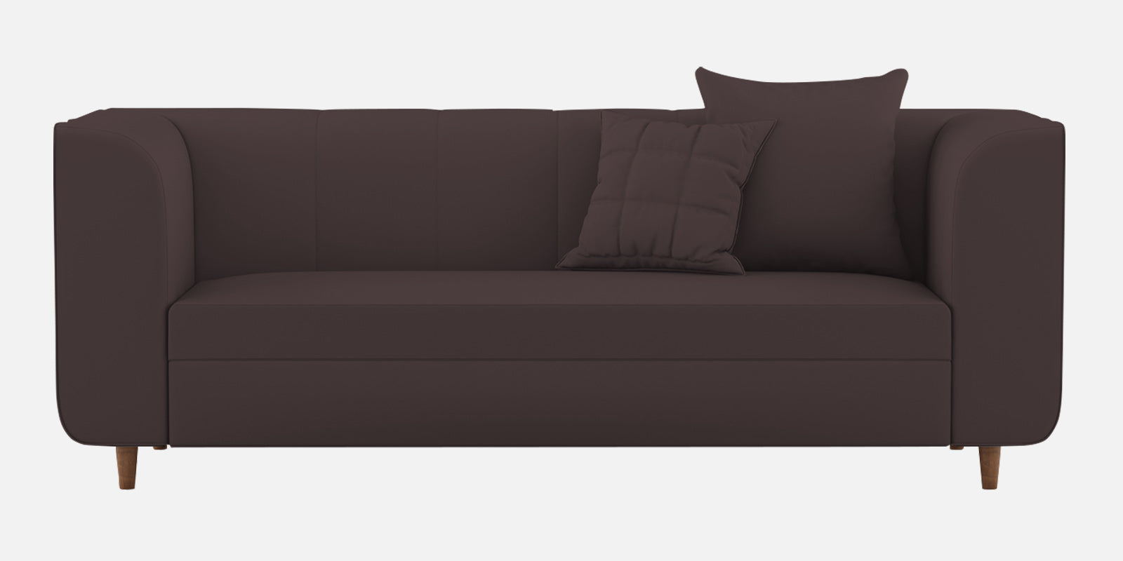 Sumo Velvet 3 Seater Sofa In Mocha Brown Colour - Febonic Living