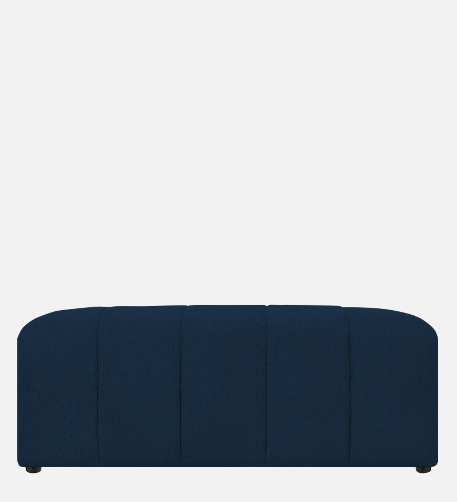 Rexi Boucle Fabric Bench In Danim Blue Colour - Febonic Living
