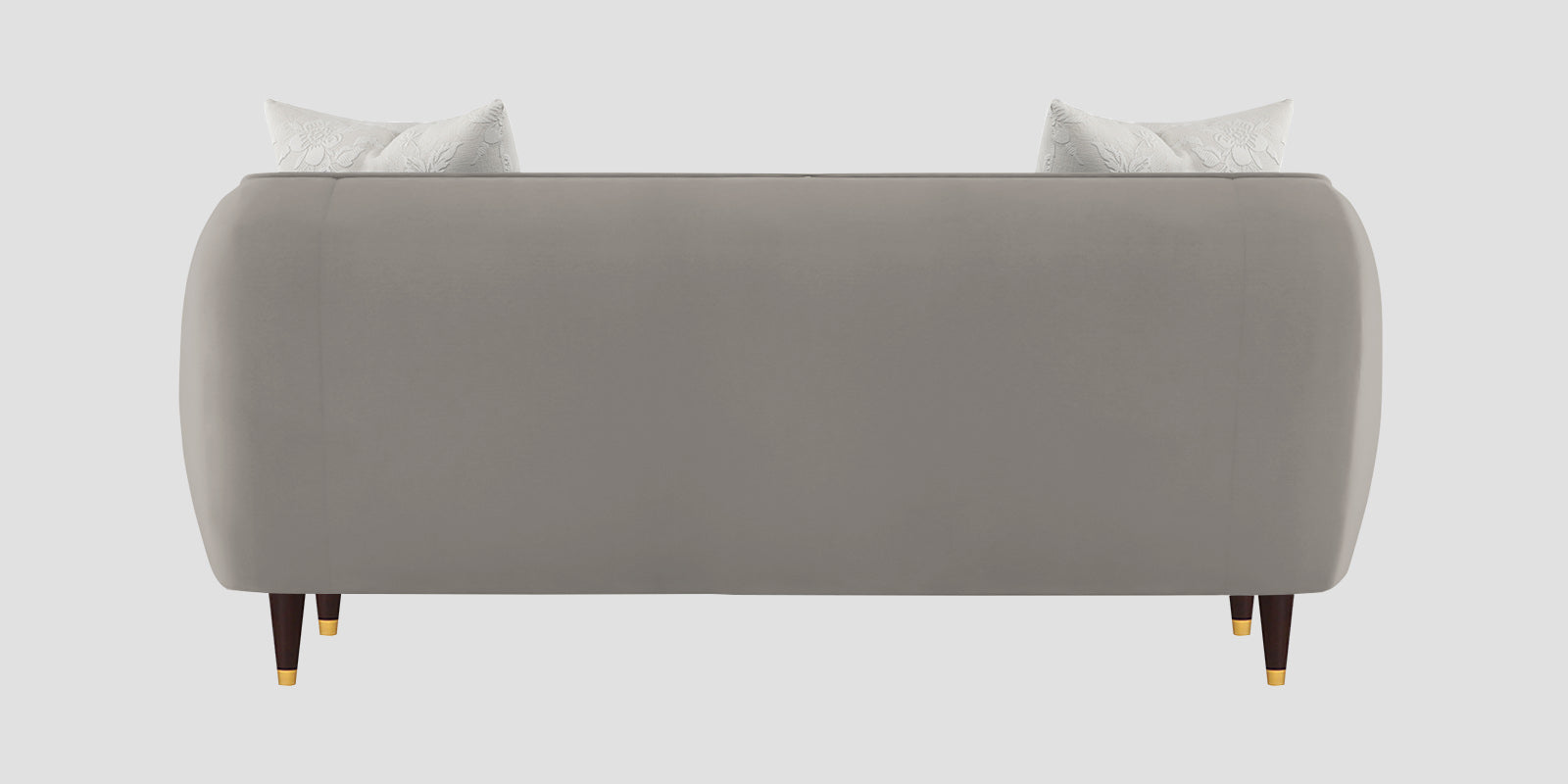 Hairo Velvet 2 Seater Sofa In Echo Grey Colour - Febonic Living