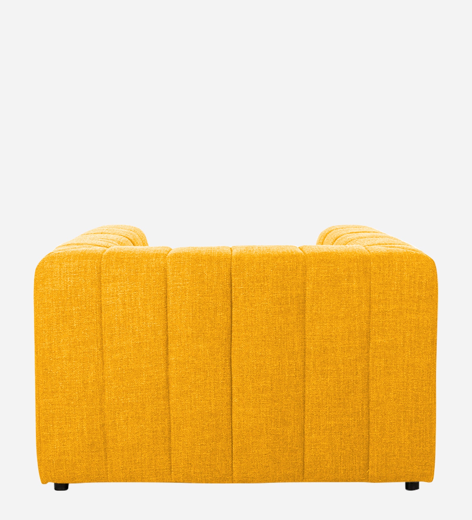 Lara Fabric 1 Seater Sofa In Bold Yellow Colour