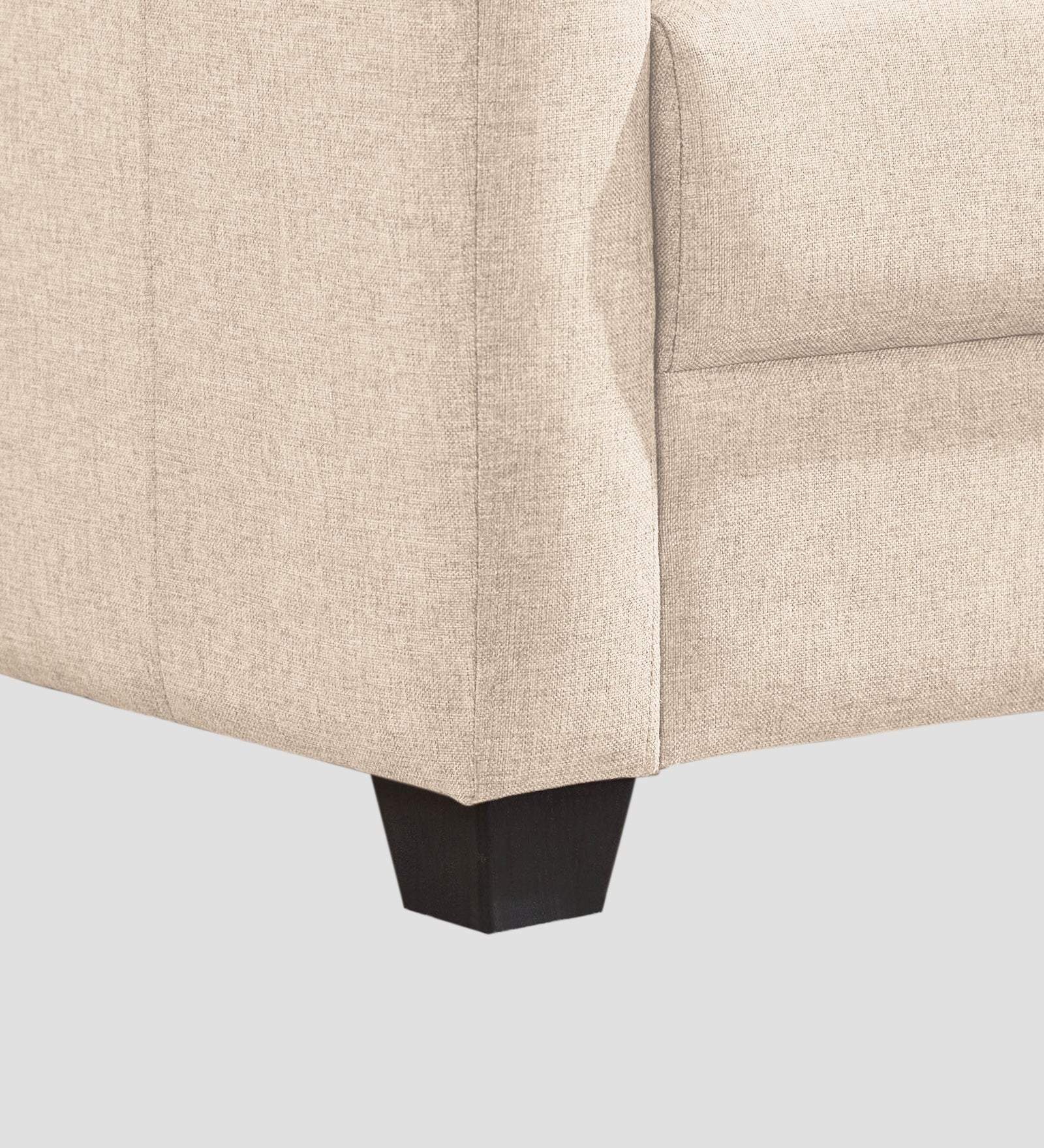 Devo Fabric 1 Seater Sofa In Woom Beige Colour - Febonic Living