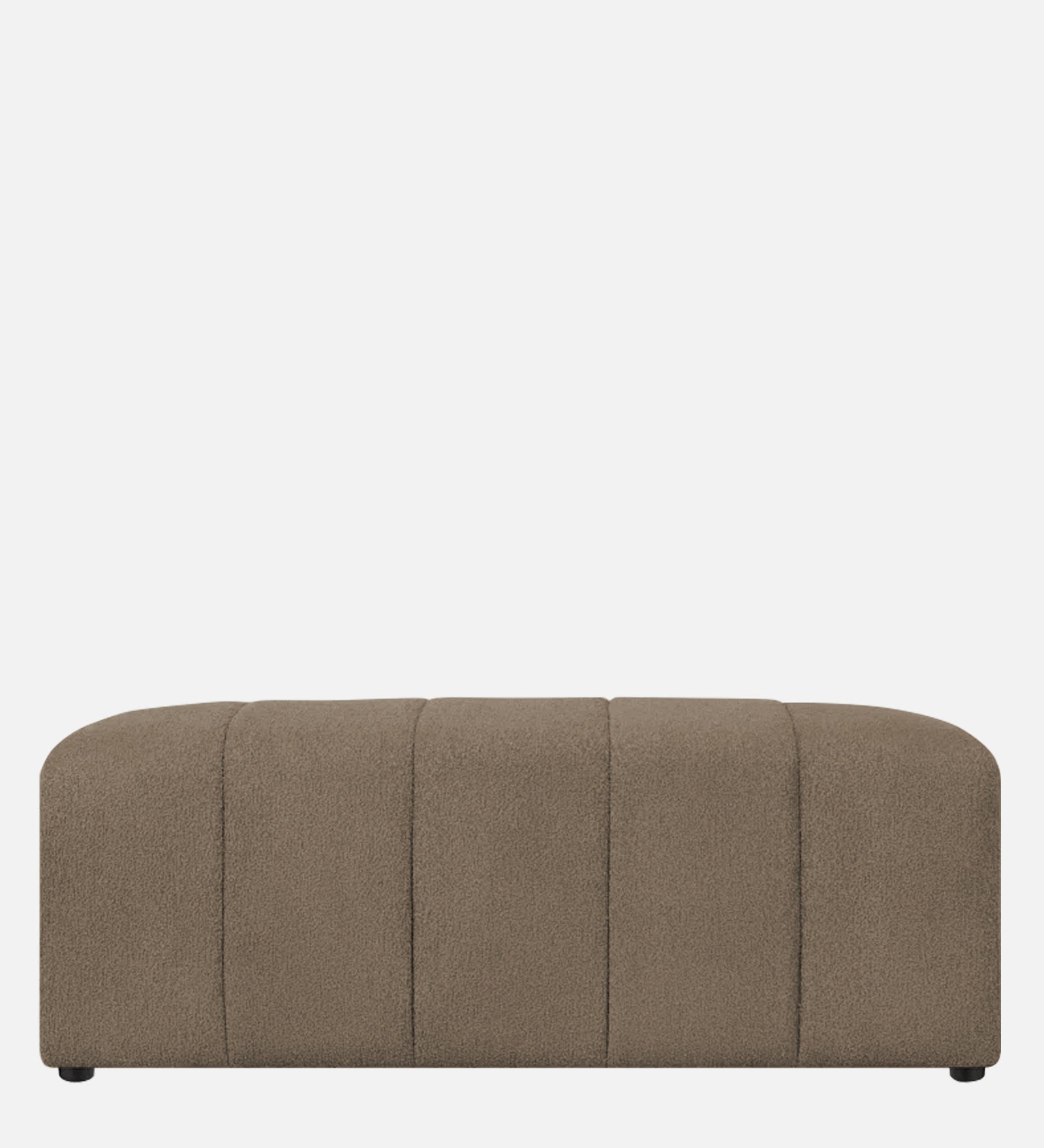 Rexi Boucle Fabric Bench In Caro Beige Colour - Febonic Living