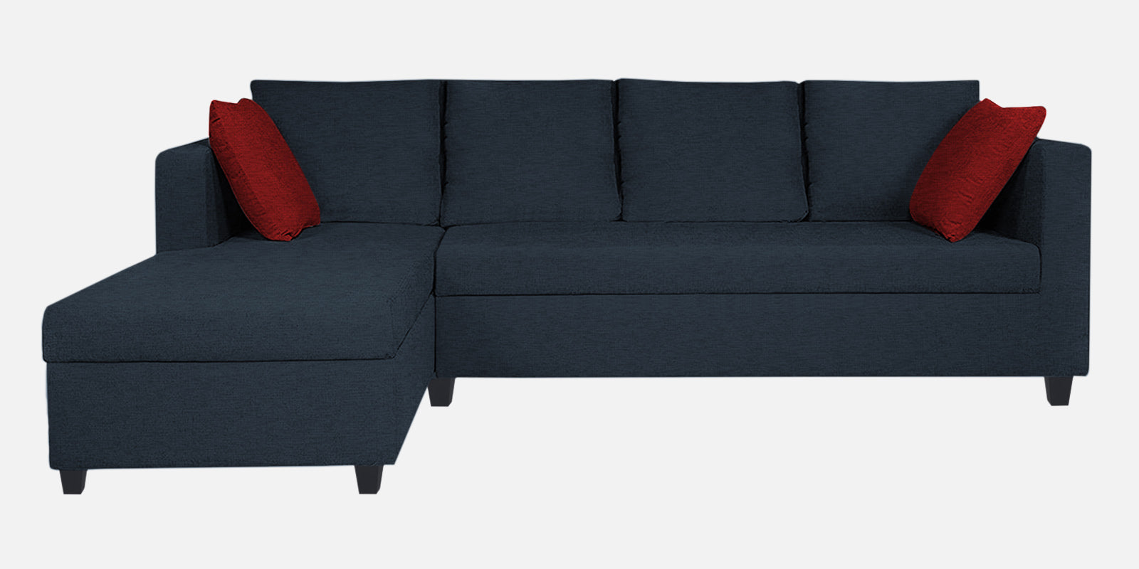 Nebula Fabric RHS Sectional Sofa (3+Lounger) In Denim Blue Colour - Febonic Living