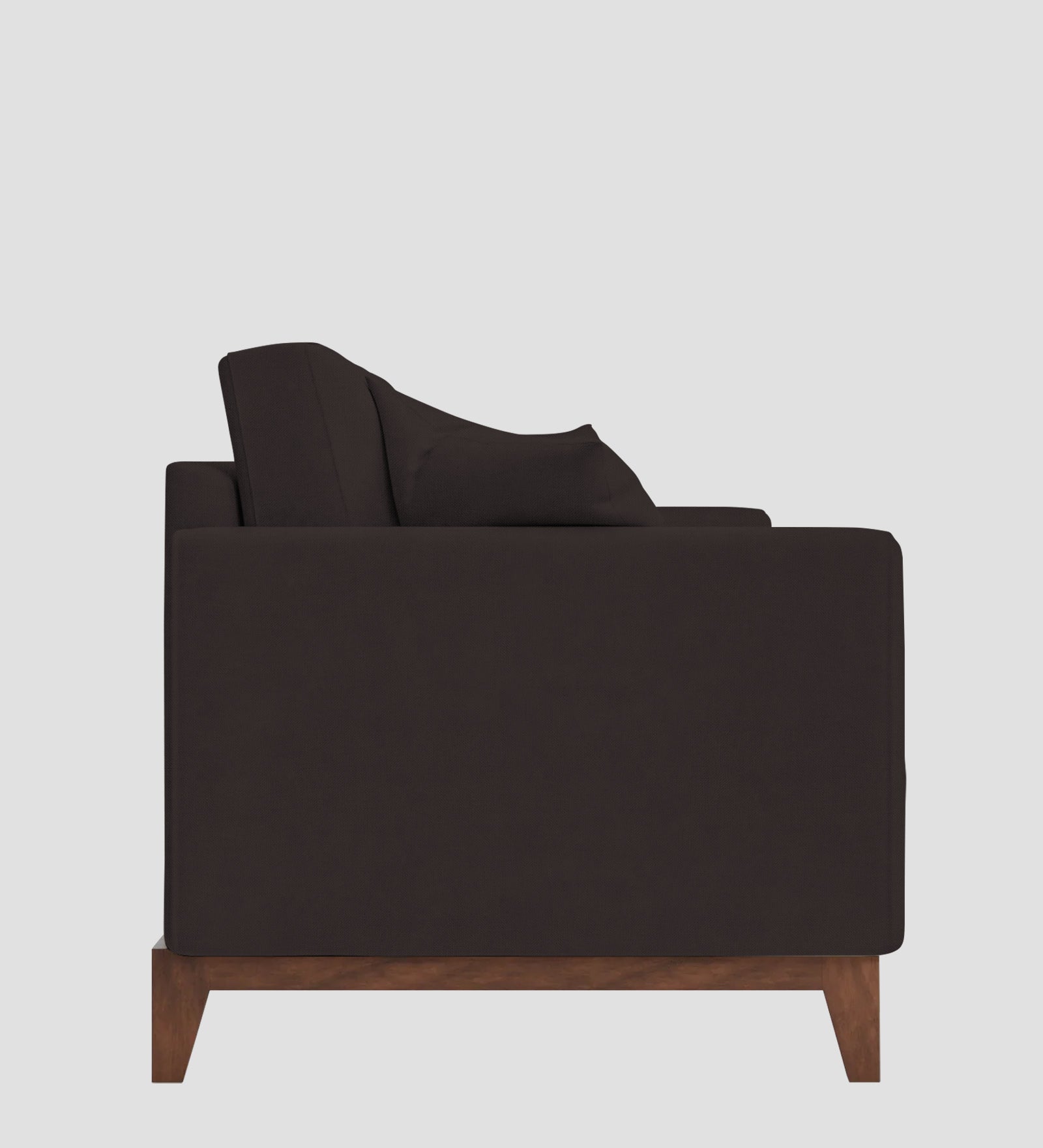 Luca Fabric 1 Seater Sofa In Pebble Brown Colour - Febonic Living