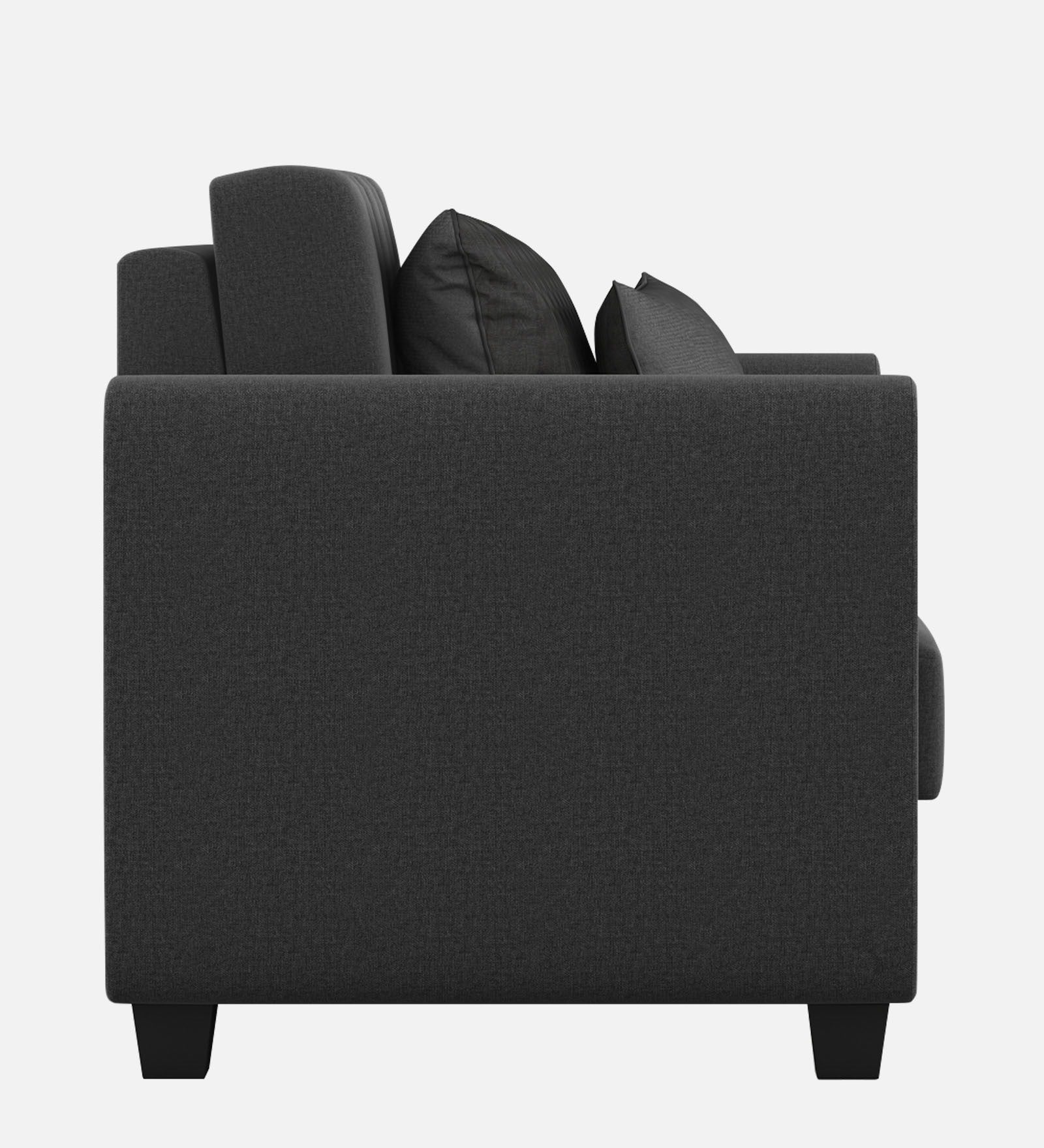 Cosmic Fabric 1 Seater Sofa In Charcoal Grey Colour - Febonic Living