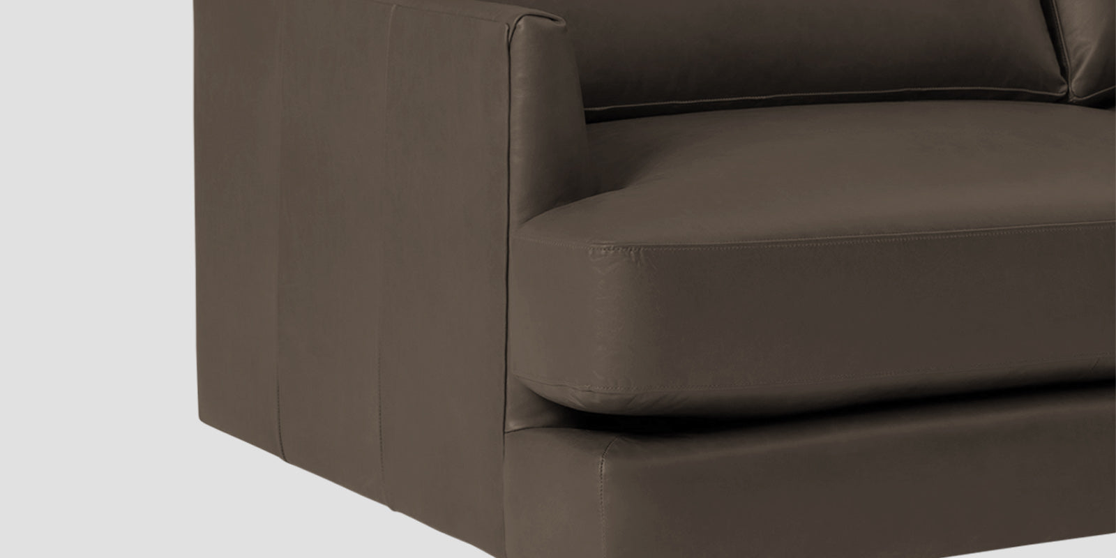 Sterio Leatherette 2 Seater Sofa In Peca Brown Colour - Febonic Living