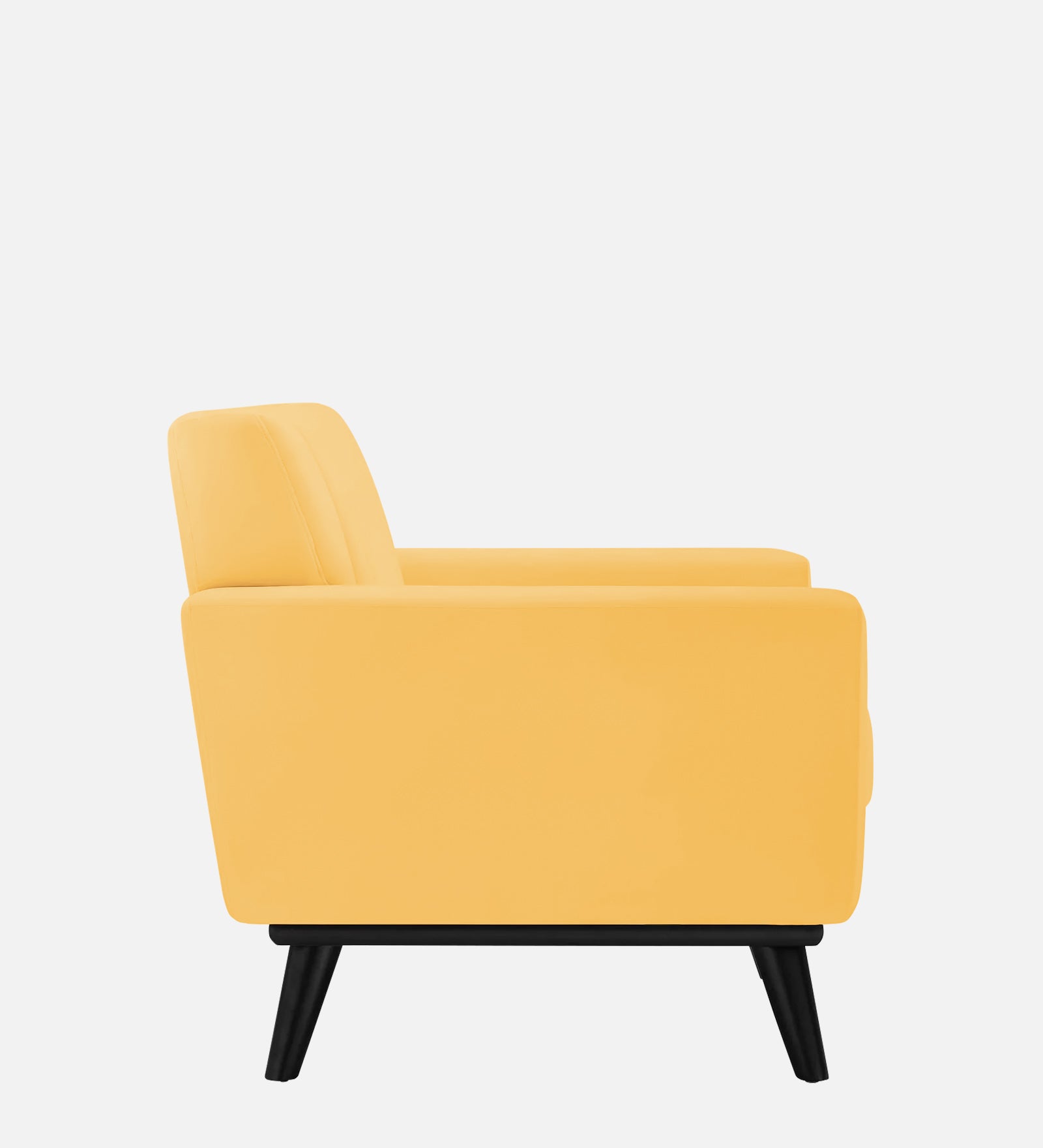 Tucker Velvet 1 Seater Sofa In Turmeric Yellow Colour - Febonic Living