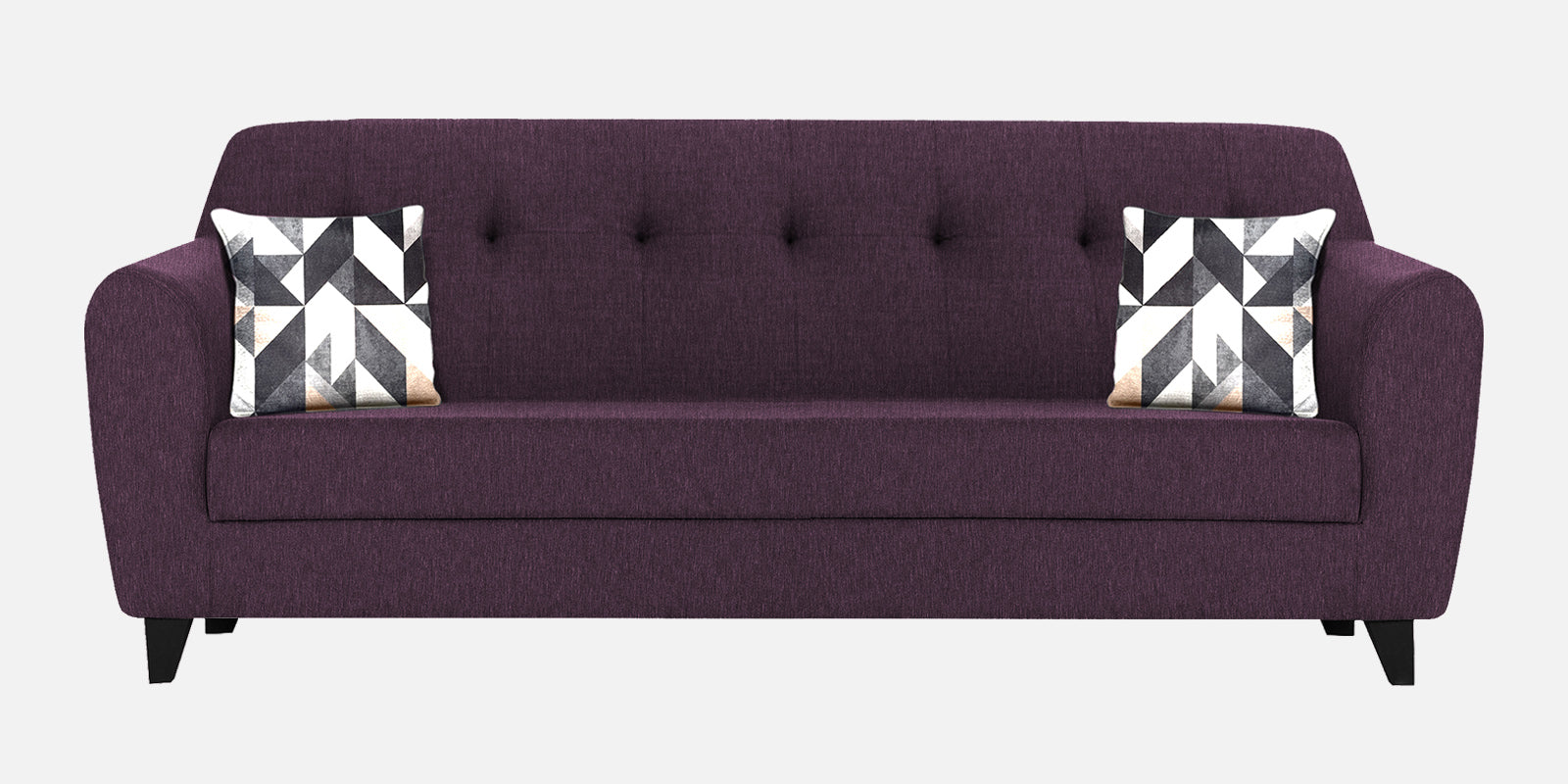 Melaan Fabric 3 Seater Sofa In Greek Purple Colour - Febonic Living