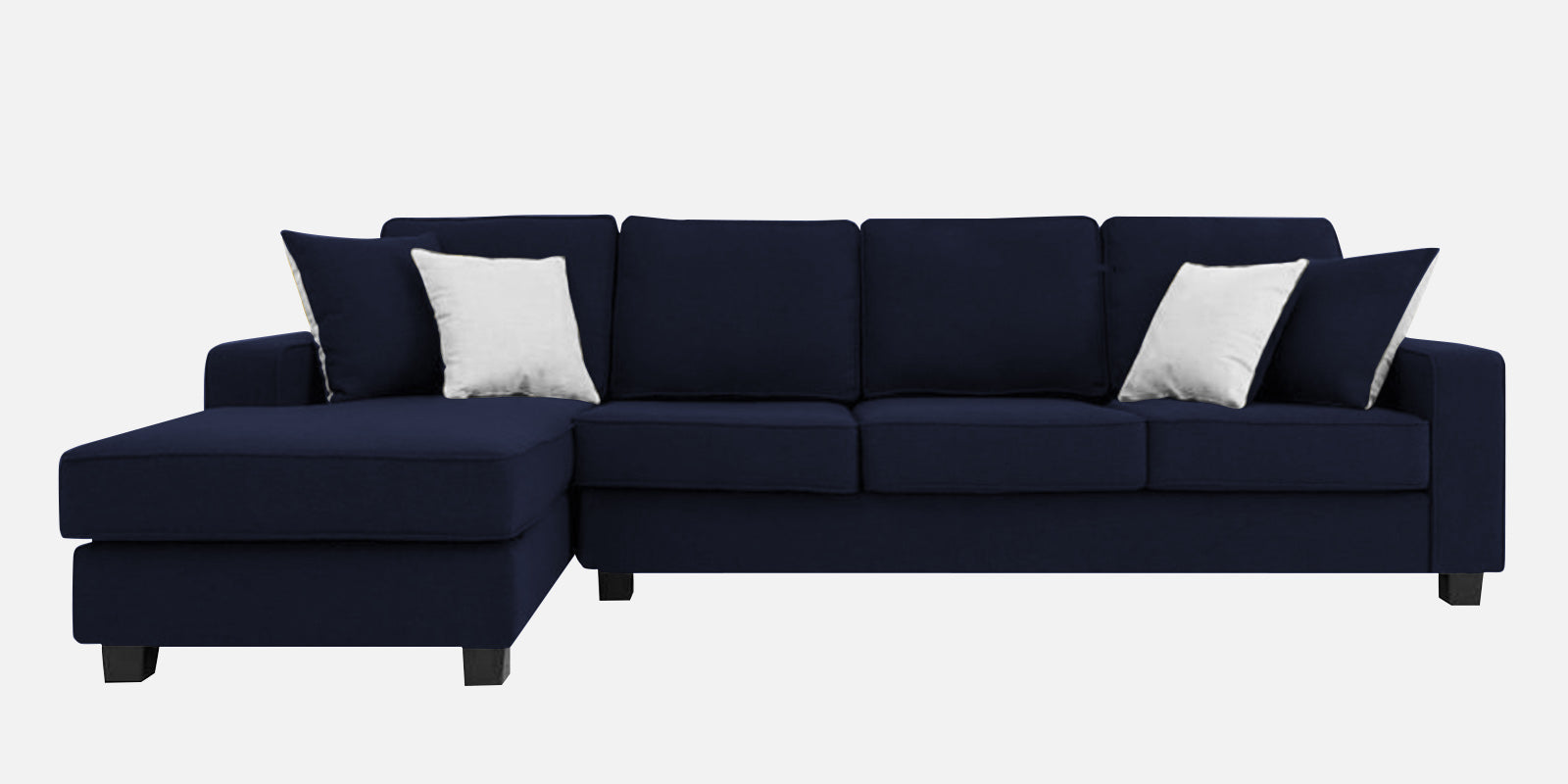 Ladybug Fabric RHS Sectional Sofa (3+Lounger) In Royal Blue Colour - Febonic Living