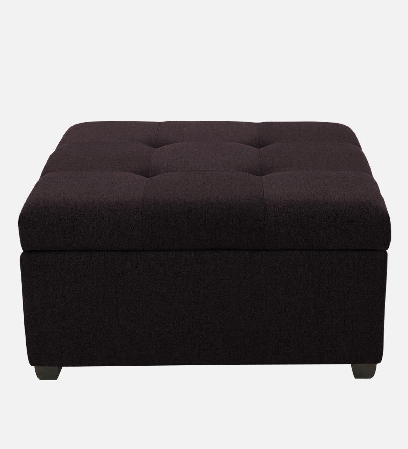 Mubila Fabric Ottoman In Cara Brown Colour With Storage - Febonic Living
