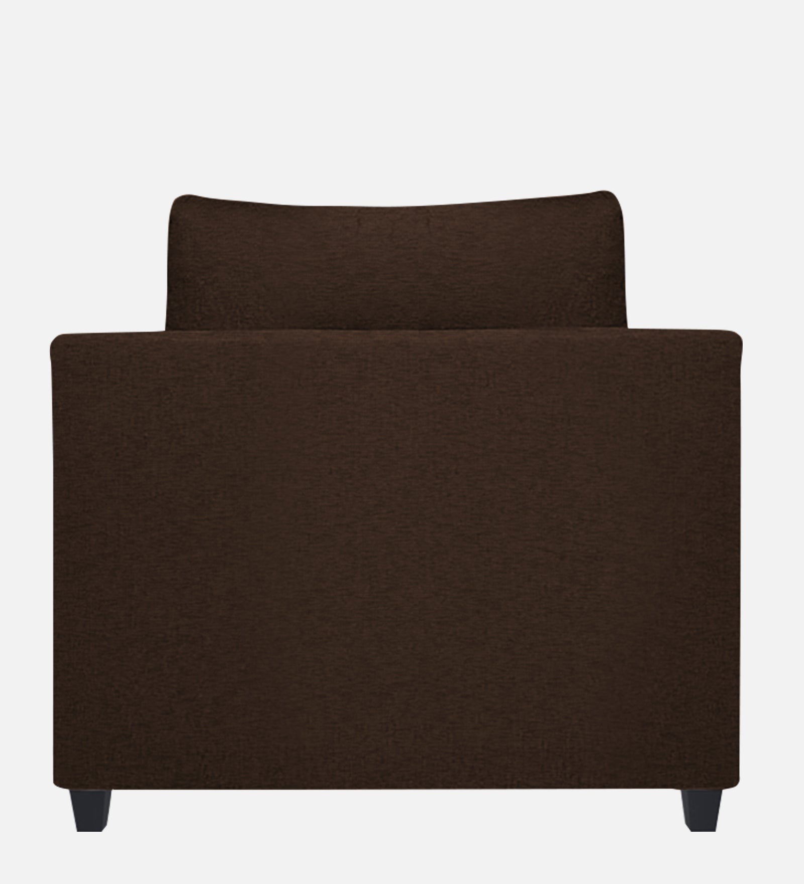Nuska Fabric 1 Seater Sofa In Cidar Brown Colour - Febonic Living
