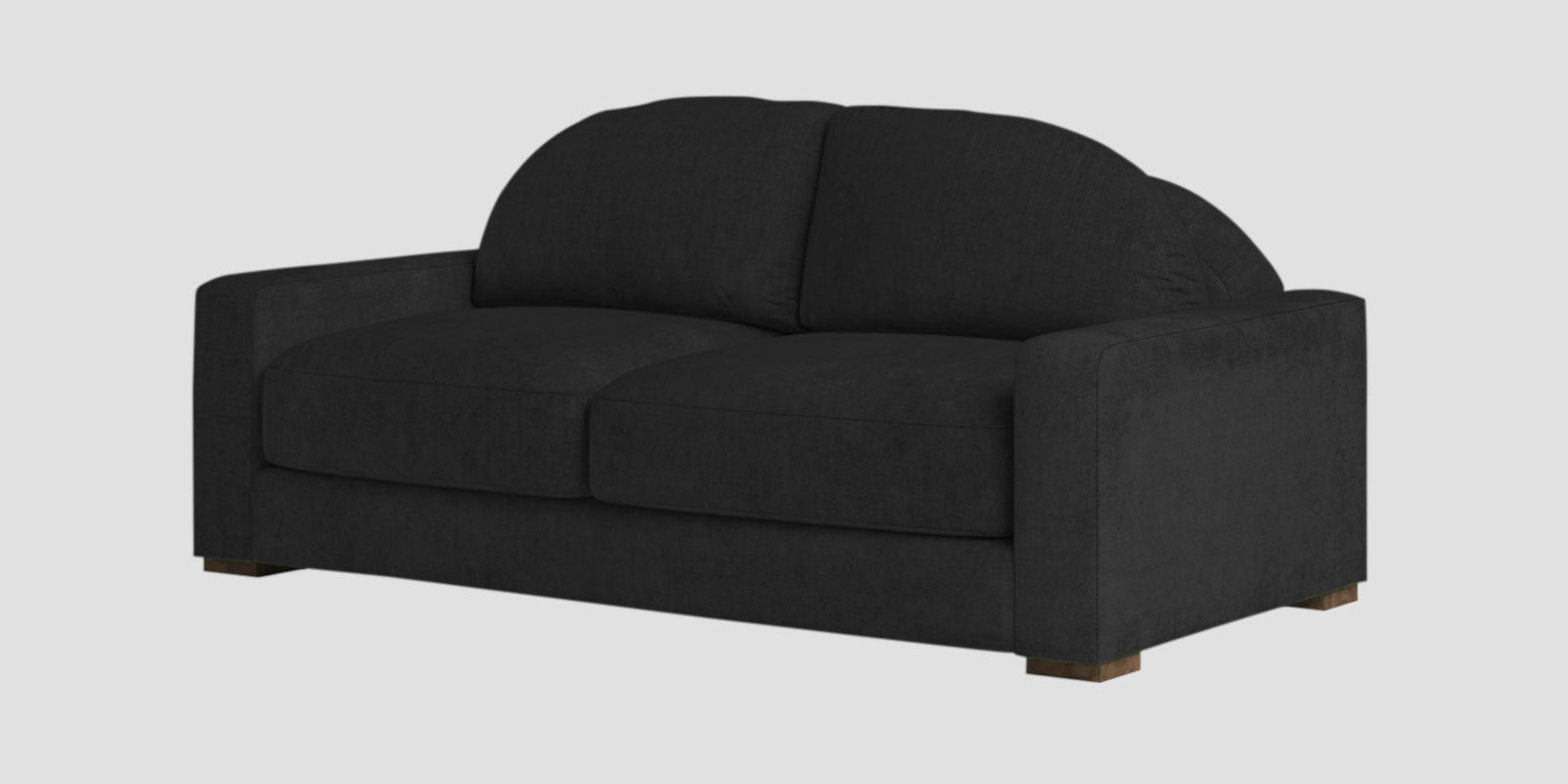 Dara Fabric 2 Seater Sofa In Zed Black Colour - Febonic Living